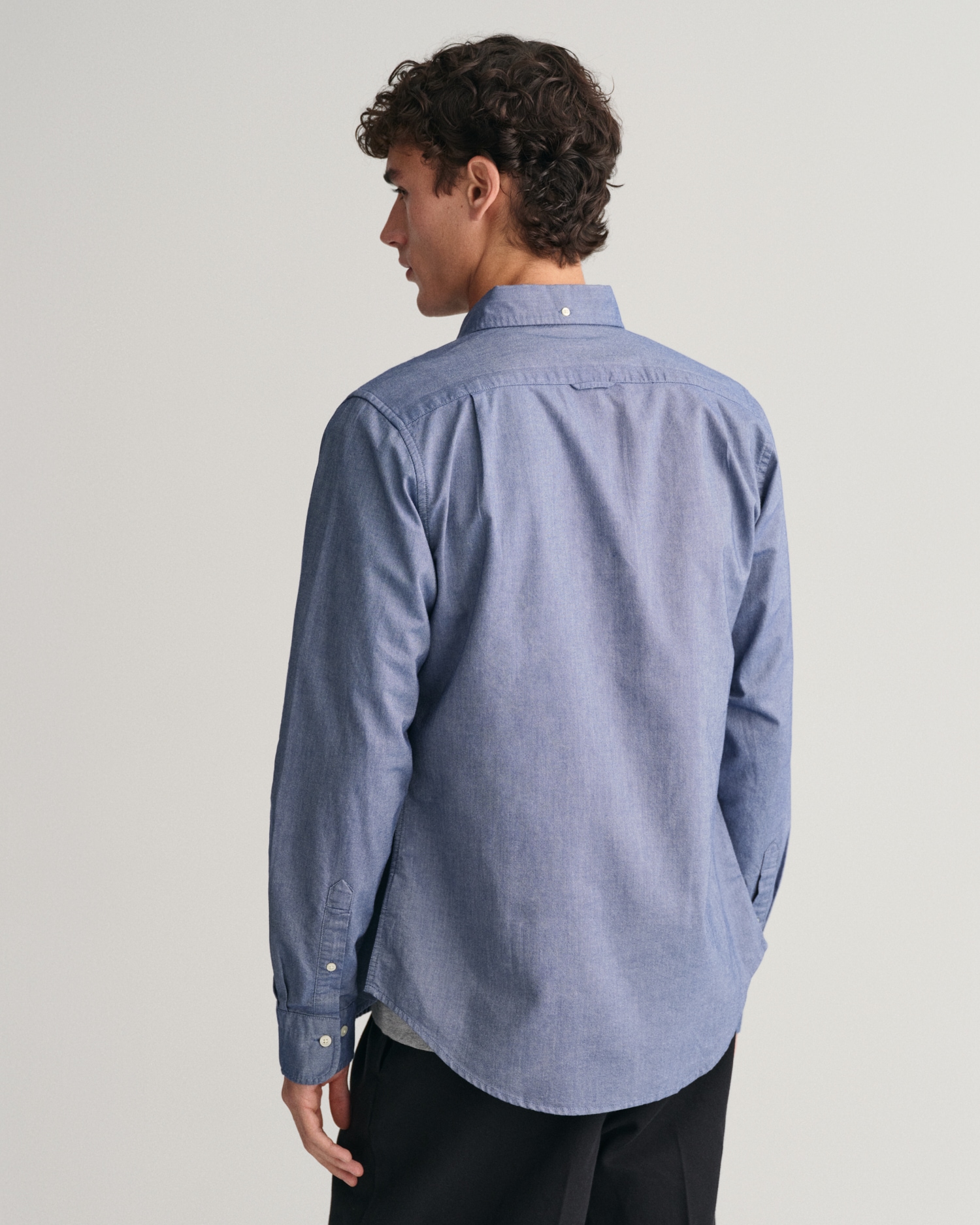 Gant Langarmhemd »Slim Fit Oxford Hemd strukturiert langlebig dicker«, Oxford Hemd Slim Fit