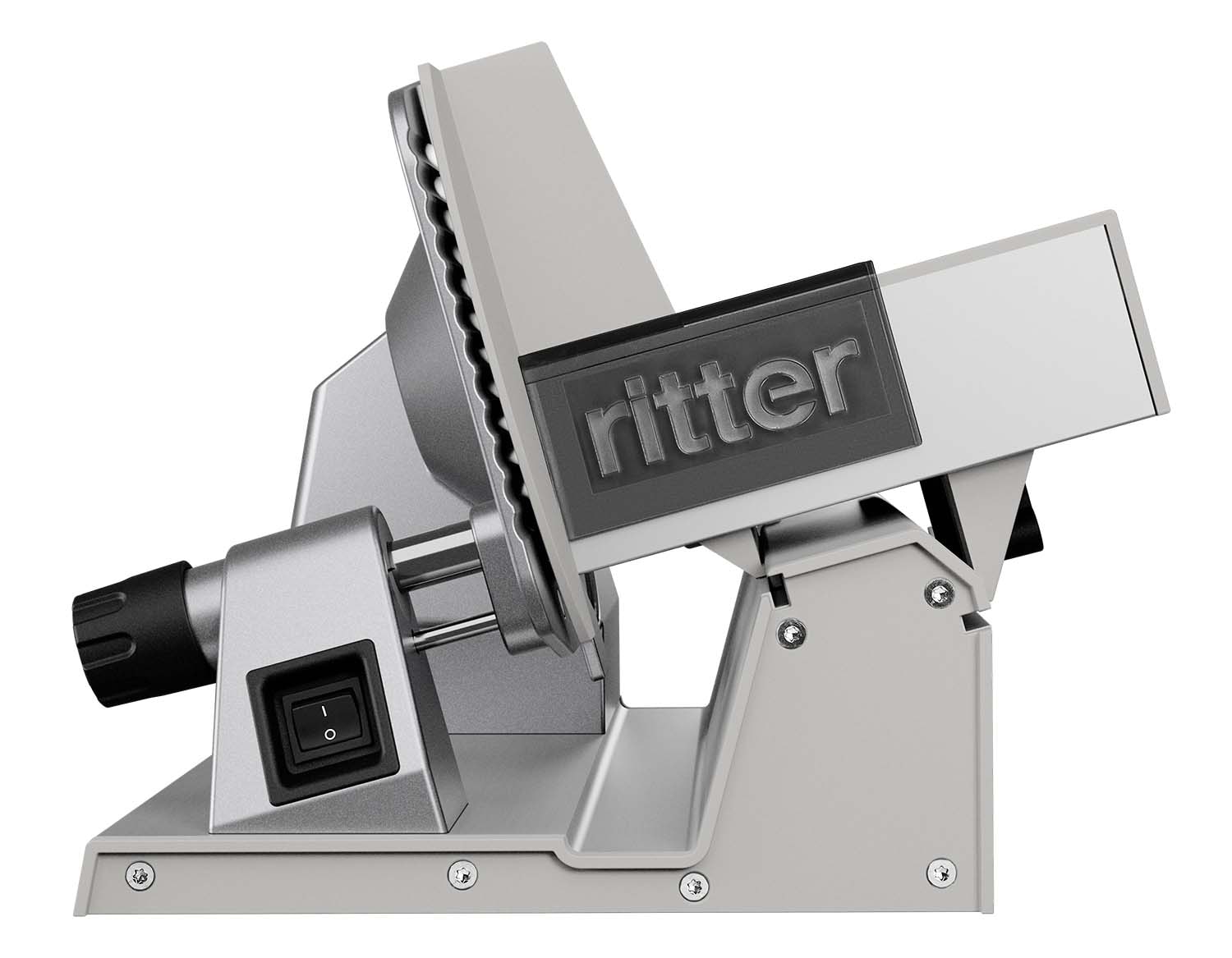ritter Allesschneider »tondo 13«, 170 W, Einzigartiger Motorkopf, extra großes Messer 19 cm ∅, Kondensatormotor