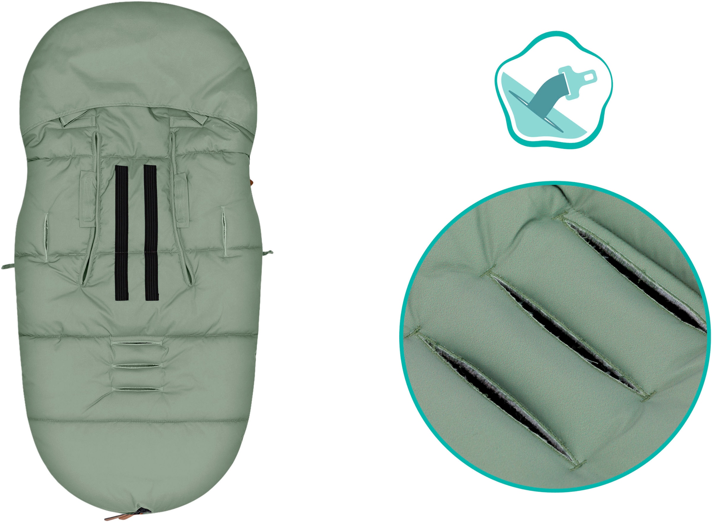 Fillikid Fußsack »Ogre Winterfußsack, salbei«