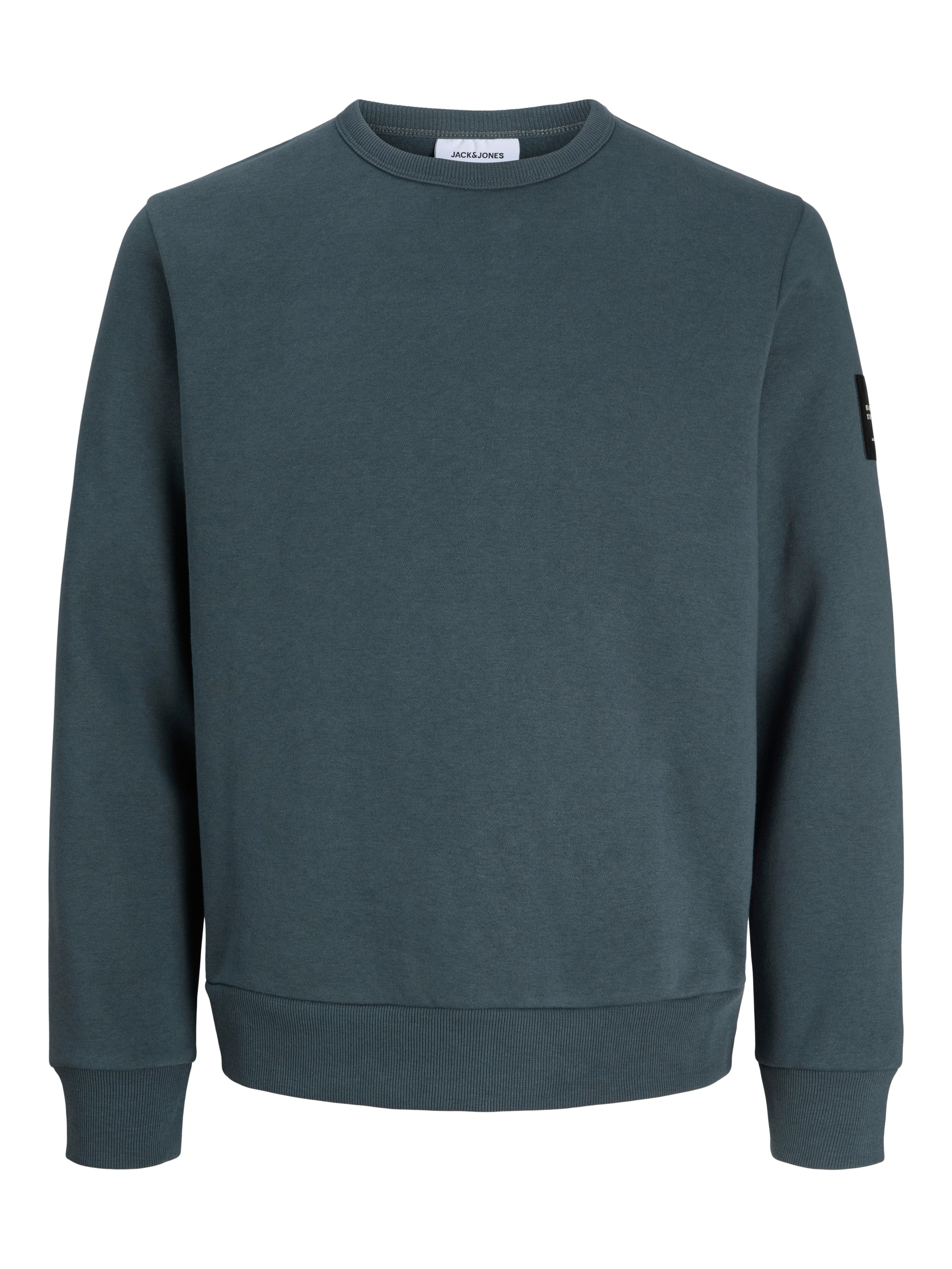 Jack & Jones Sweatshirt »JJCLEVELAND SWEAT CREW NECK«, Materialmix, regular fit
