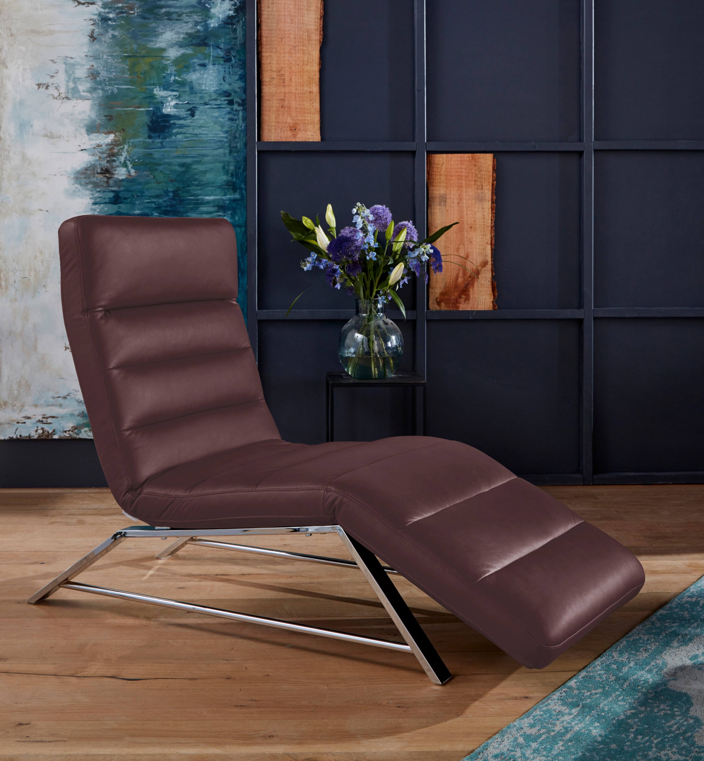 W.SCHILLIG Relaxliege »daily dreams«, Funktionsliege wahlweise mit Motor, Gestell Chrom, Breite 75 cm