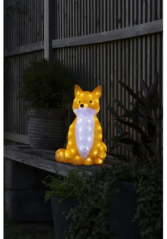 KONSTSMIDE Weihnachtsfigur, (1 St.), LED Acryl Fuchs, sitzend, 64 kalt weiße Dioden kaufen