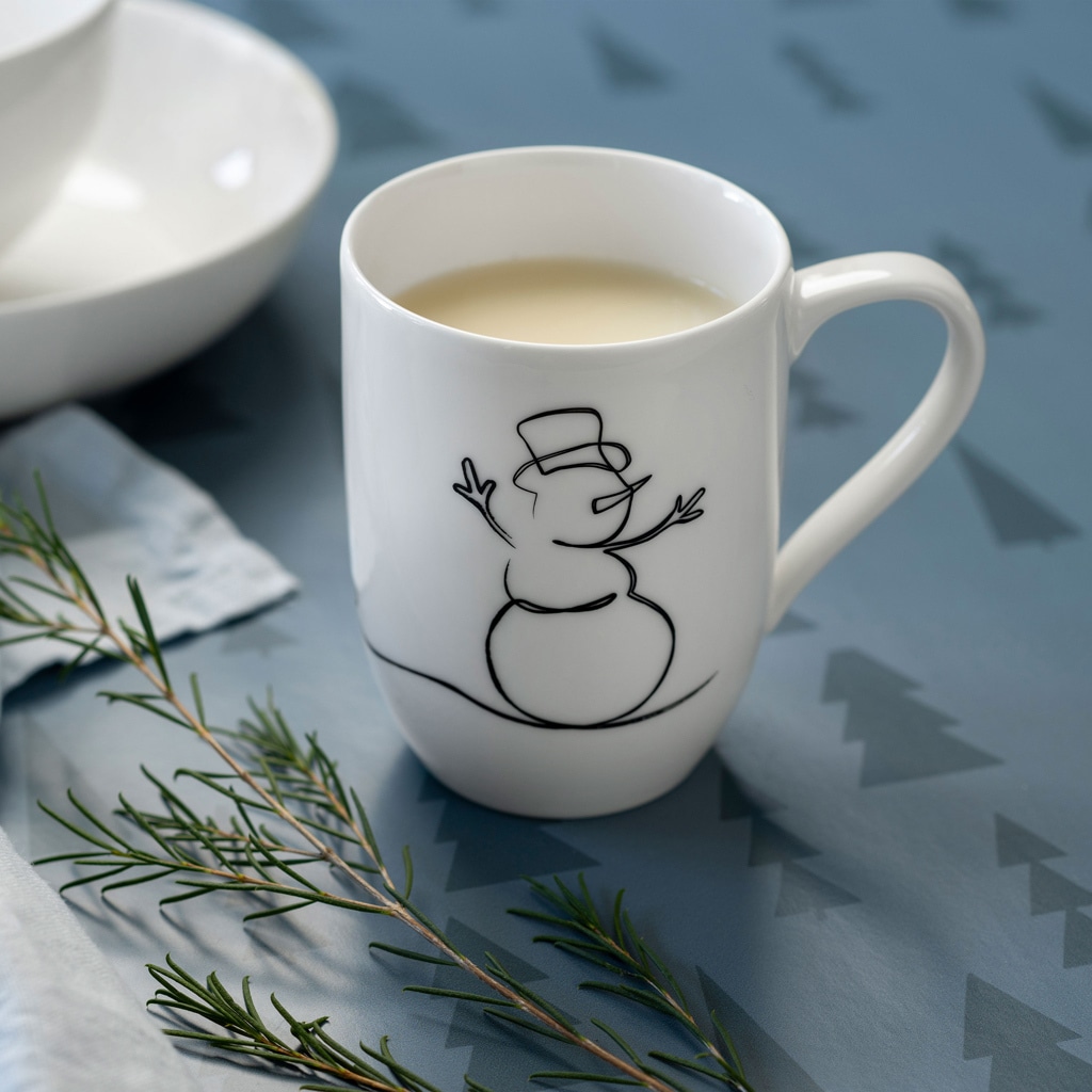 Villeroy & Boch Becher »Becher mit Henkel 'XMAS' Statement Lines 290 ml weiß«