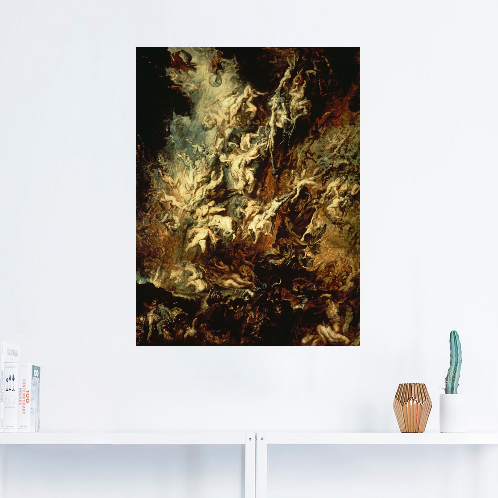 oder in als Online Artland Shop Wandaufkleber bestellen Poster OTTO »Höllensturz der (1 St.), im Größen Leinwandbild, Fantasy, Verdammten«, versch. Dark Wandbild