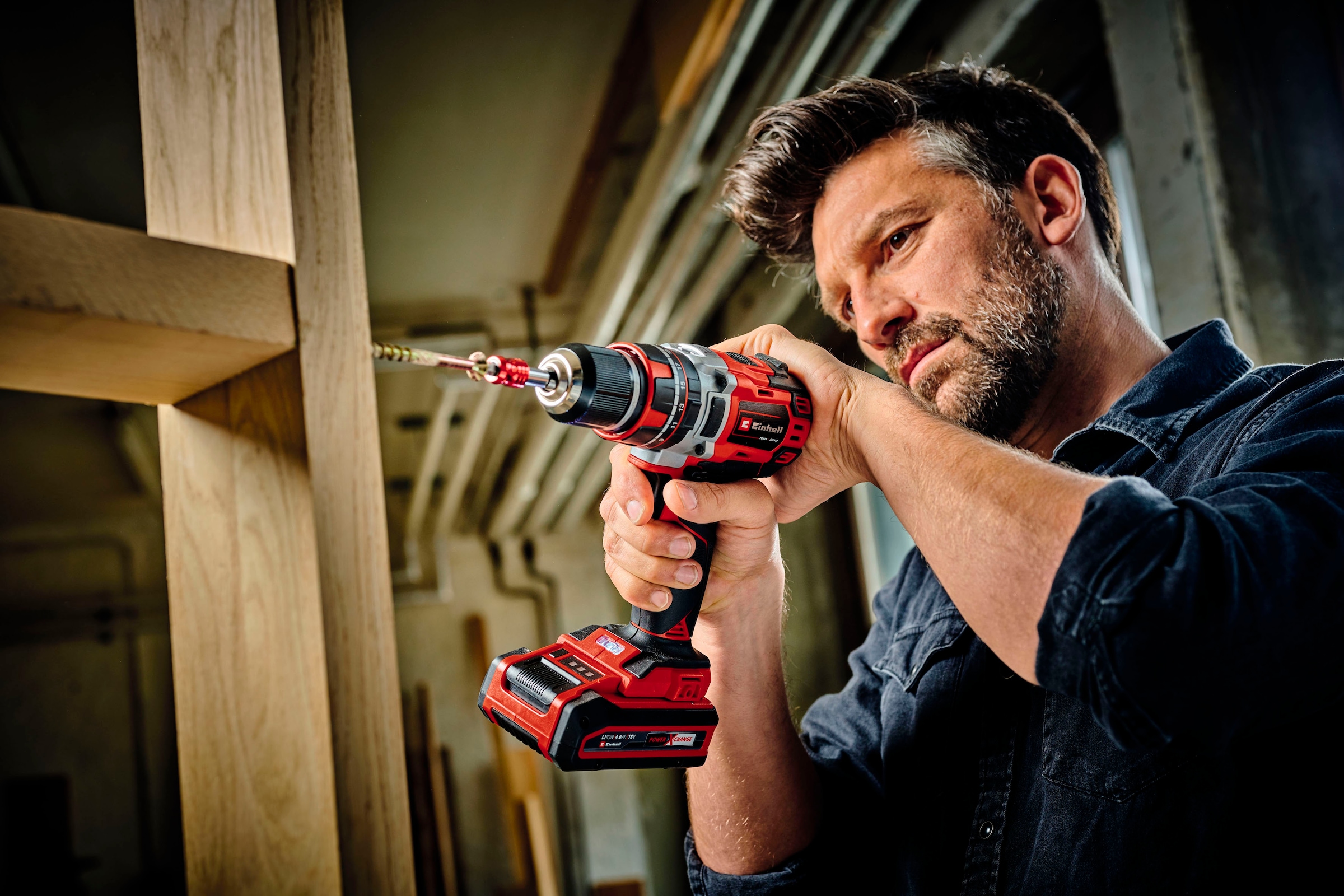 Einhell Akku-Schlagbohrschrauber »TP-CD 18/50 Li-i BL (2x2,0Ah)«, (Set, 5 tlg.), inklusive 2 Akkus, Ladegerät und Aufbewahrungskoffer