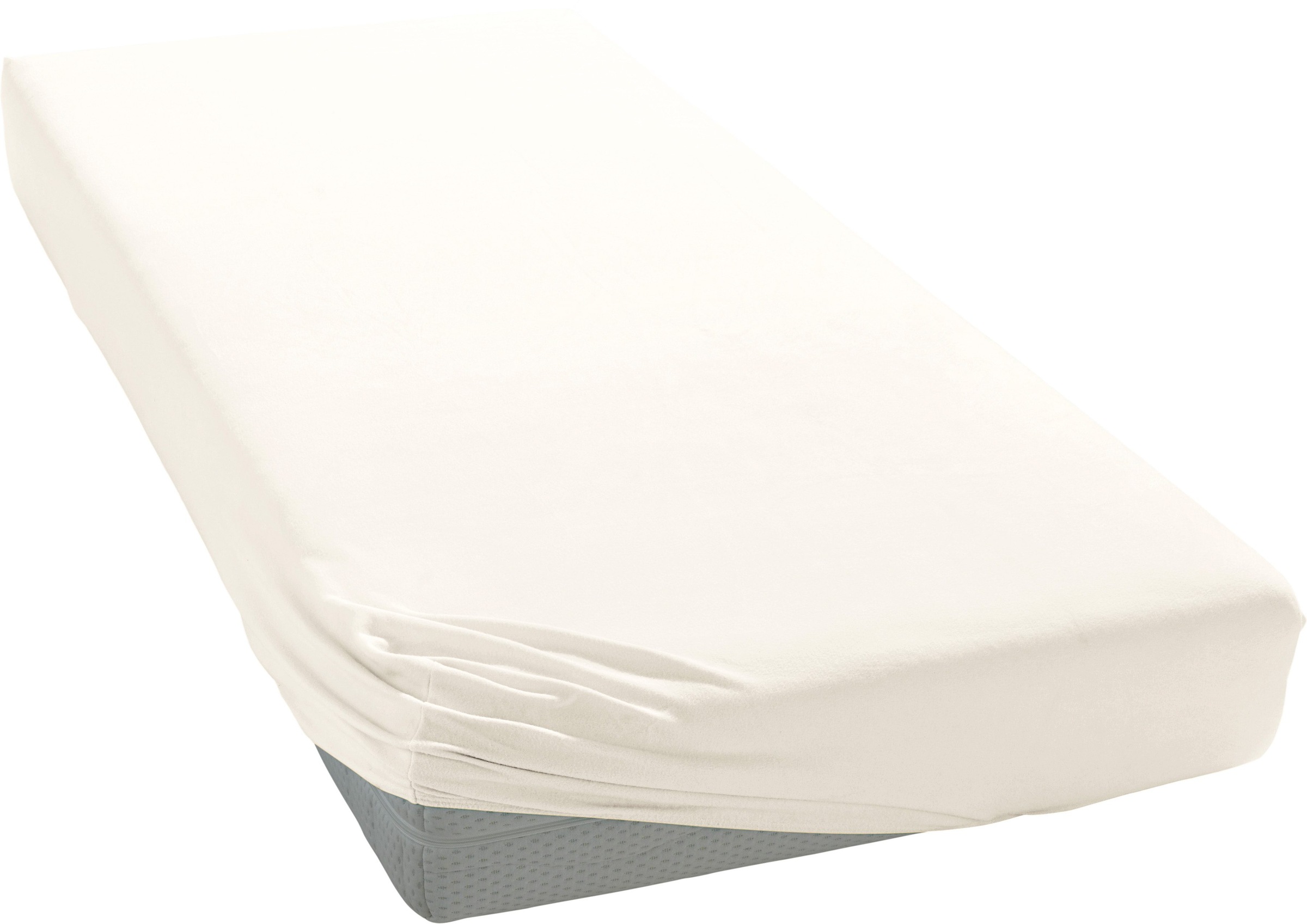 Cinderella Spannbettlaken »Weekend« OEKO-TEX -zertifiziert in beige, Größe 90x200 25