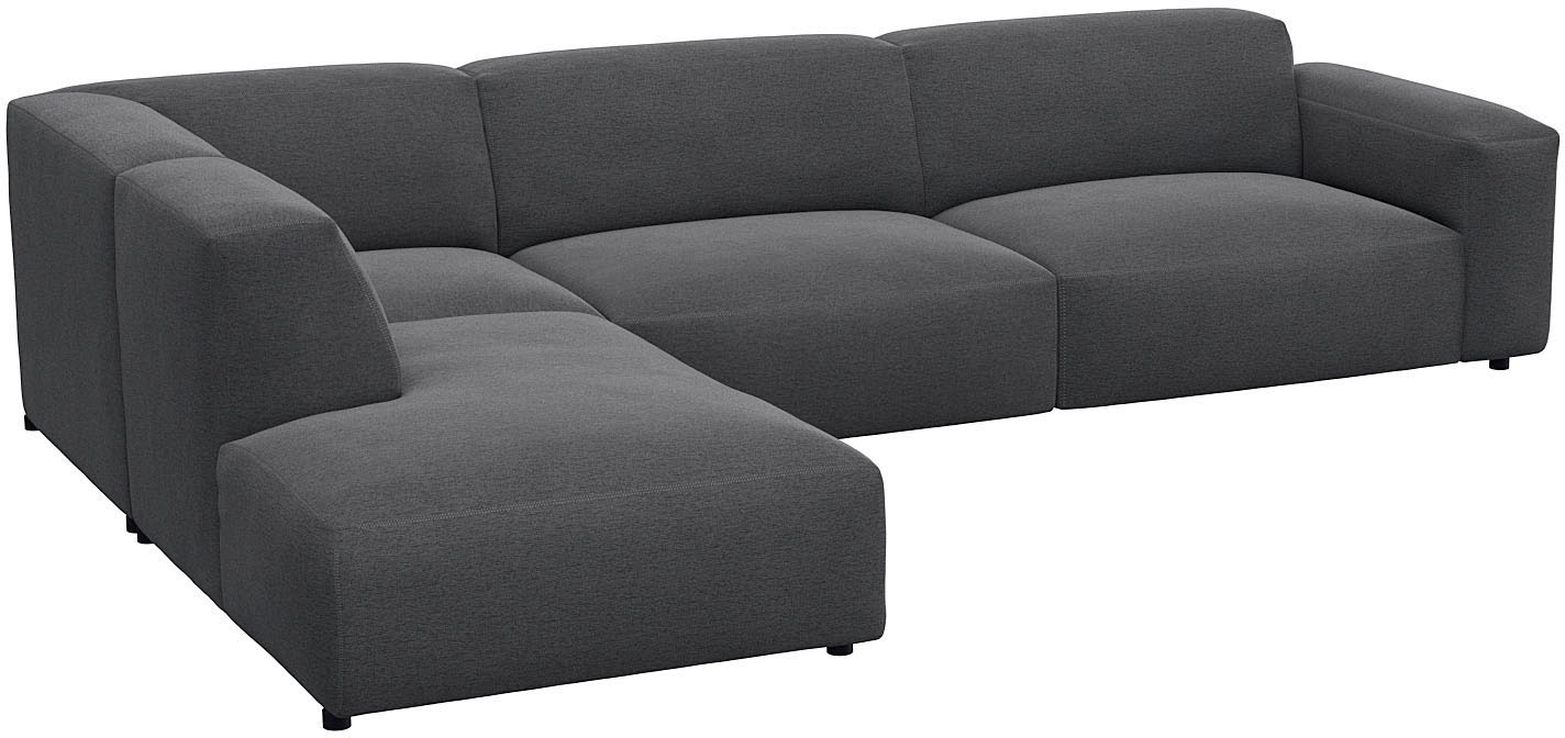 FLEXLUX Ecksofa »Lucera, super bequem durch hochwertigen Sitzaufbau mit Kaltschaum« modern & anschmiegsam, L-Form, Designsofa