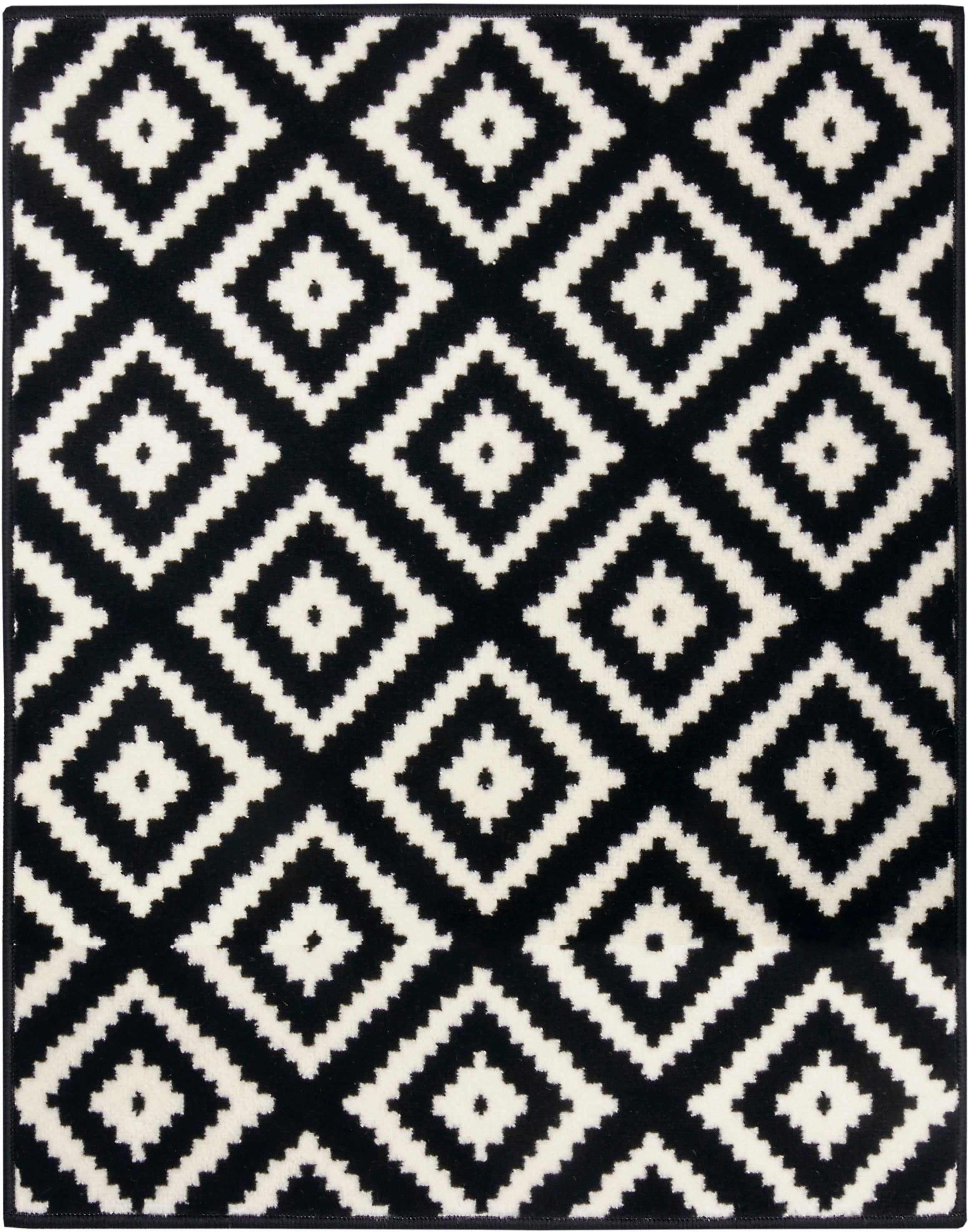 HANSE Home Teppich »Raute«, rechteckig, 9 mm Höhe, Läufer, Kurzflor, Skandi, Raute, Wohnzimmer, Schlafzimmer, Flur