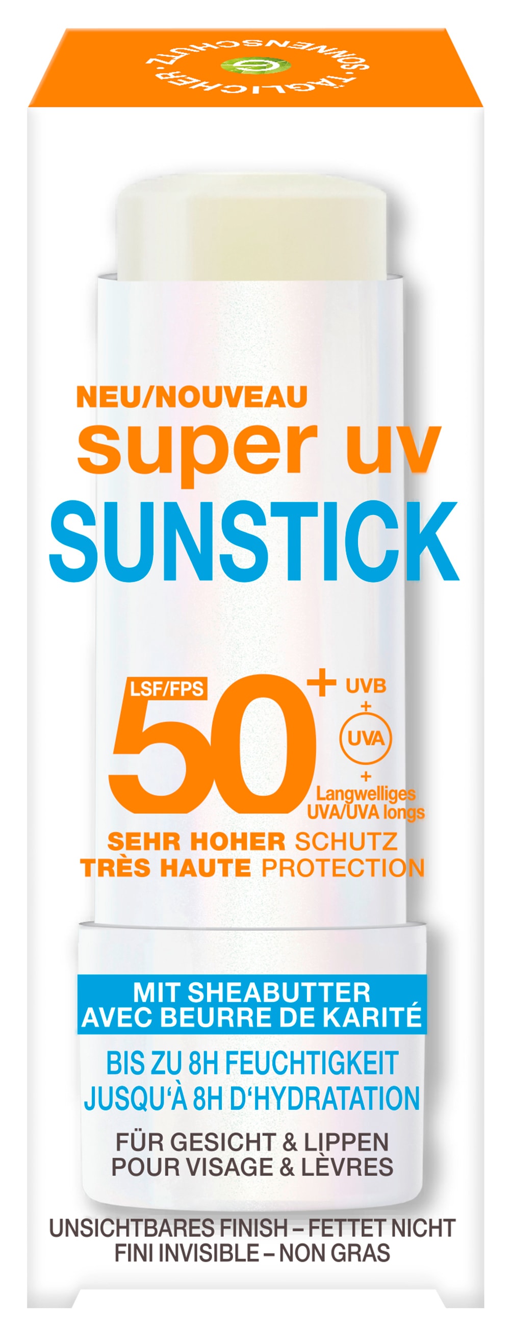 GARNIER After Sun »Garnier Super UV Sunstick LSF 50+«, Kompakte Größe, spendet Feuchtigkeit, nicht fettend und klebend.