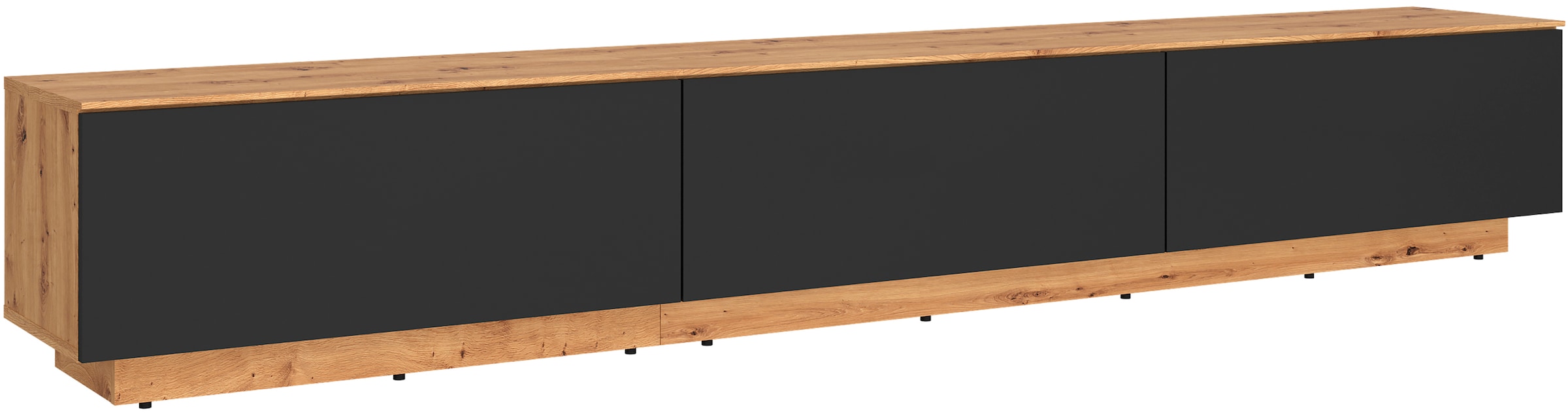 OTTO home Lowboard »3 Klappen und viel Stauraum« hängend oder stehend, grifflos, modern, Breite 240cm