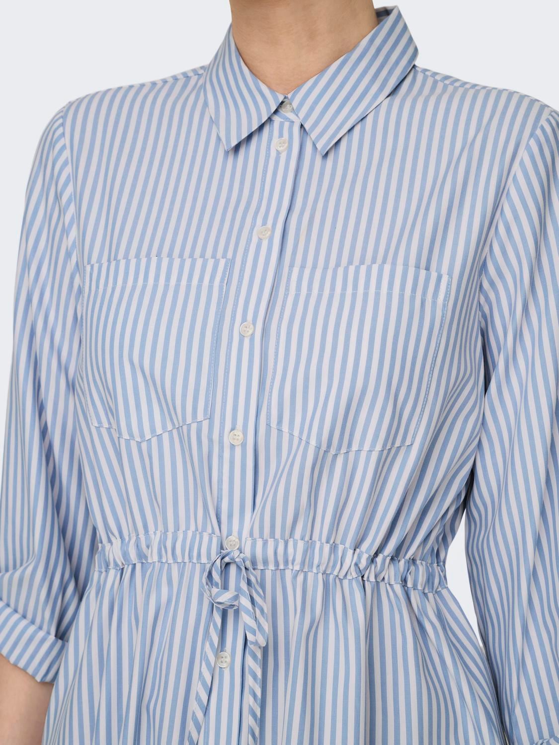 ONLY Hemdblusenkleid »ONLSARAH LS SHIRT DRESS WVN«, Sommerkleid