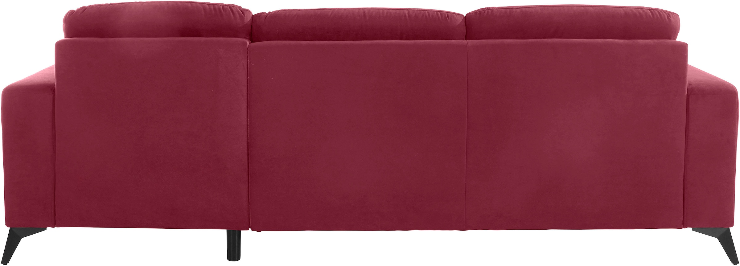 PLACES OF STYLE Ecksofa »Lolland L-Form« Wahlweise mit Bettfunktion und Bettkasten, Federkern