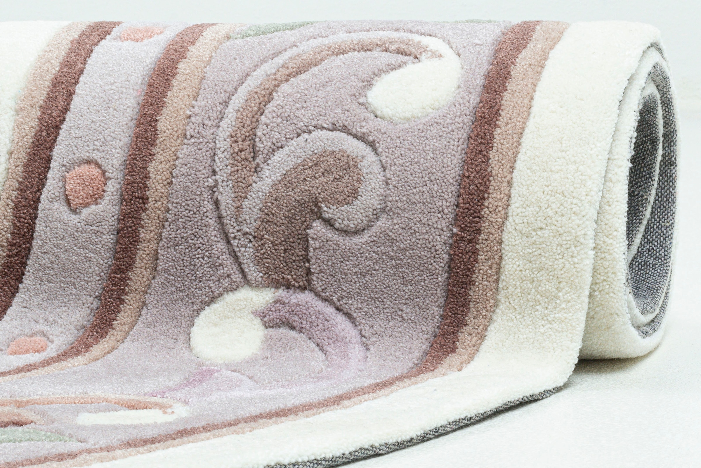 THEKO Teppich »Ming« oval 14 mm Höhe hochwertiges Acrylgarn, ideal im Wohnzimmer & Schlafzimmer