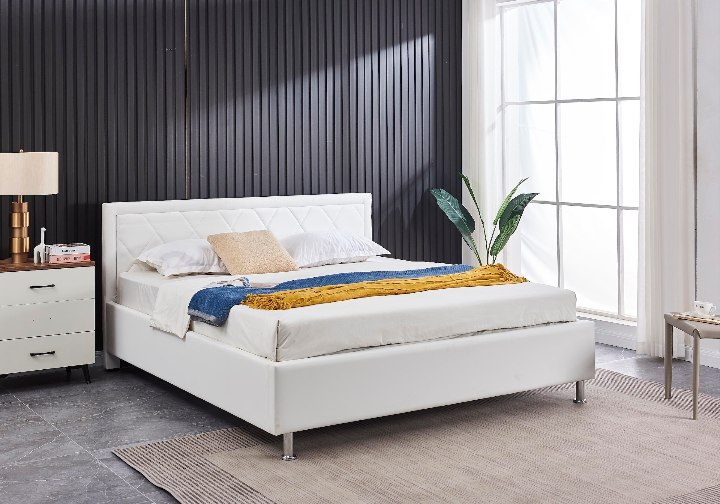 ATLANTIC home collection Polsterbett »Johanna«, mit Lattenrost und Bettkasten