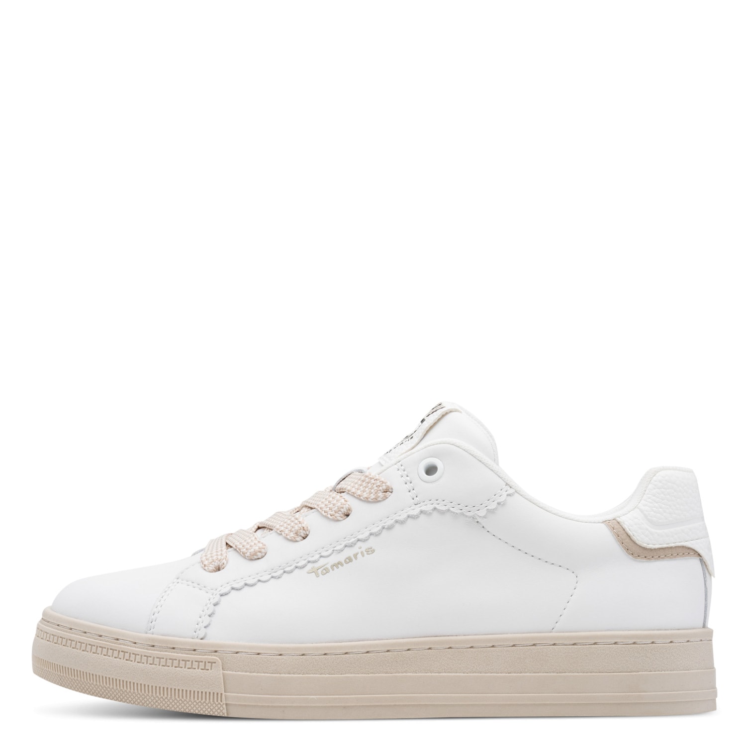 Tamaris Slip-On Sneaker  Freizeitschuh, Halbschuh mit Wellenkante und Logoschriftzug