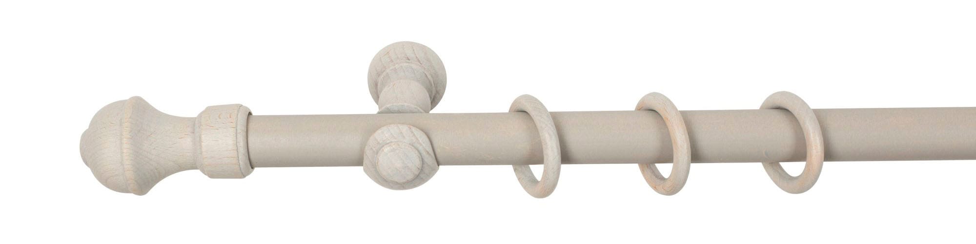 SN DECO GROUP Gardinenstange »Ares«, 1 läufig-läufig, Fixmaß, 28 mm, Holz, verschiedene Längen und Farben, Komplettset