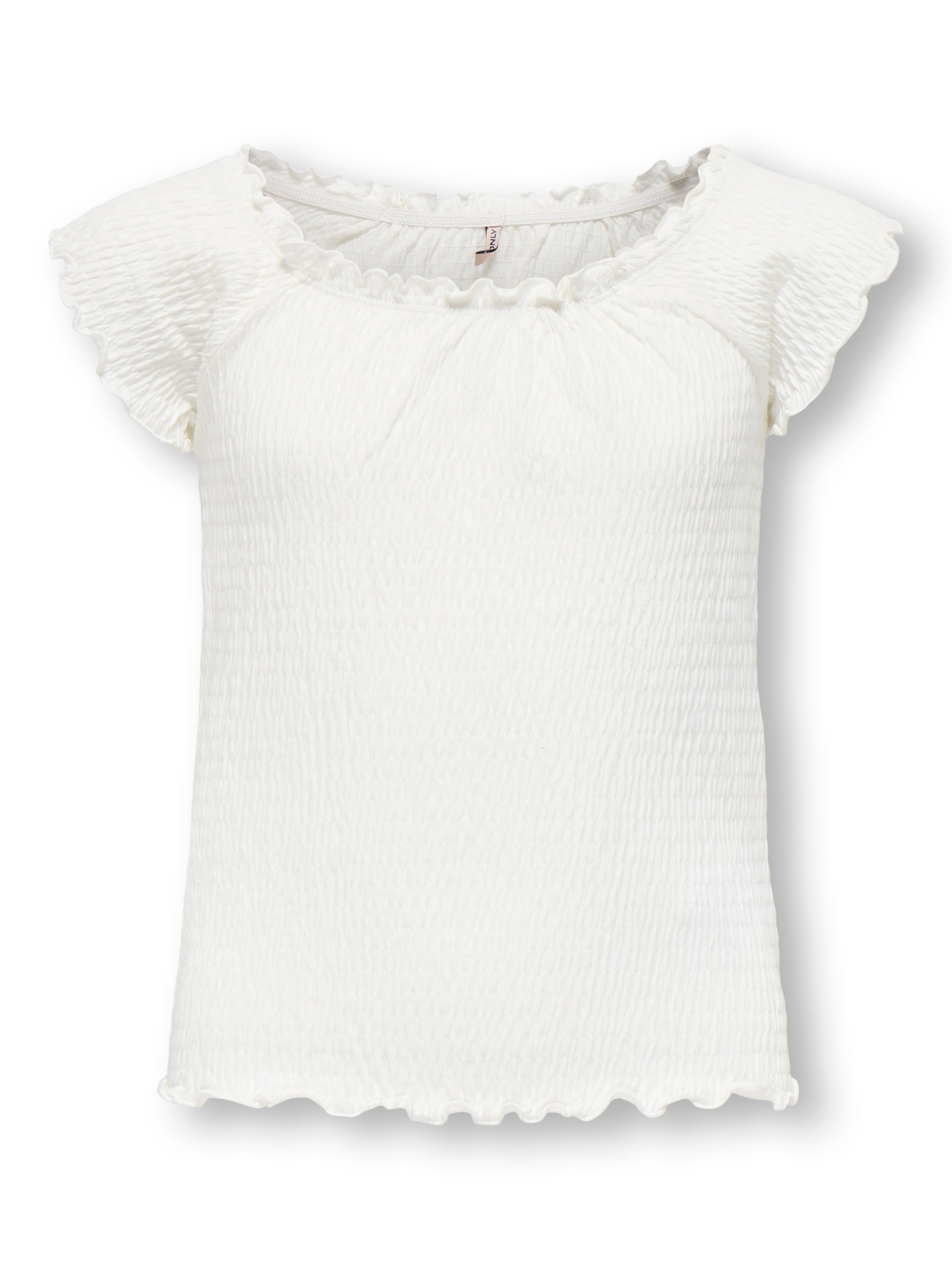 KIDS ONLY Carmenshirt »KOGJOJO LIFE SS TOP JRS« mit gewellten Kanten