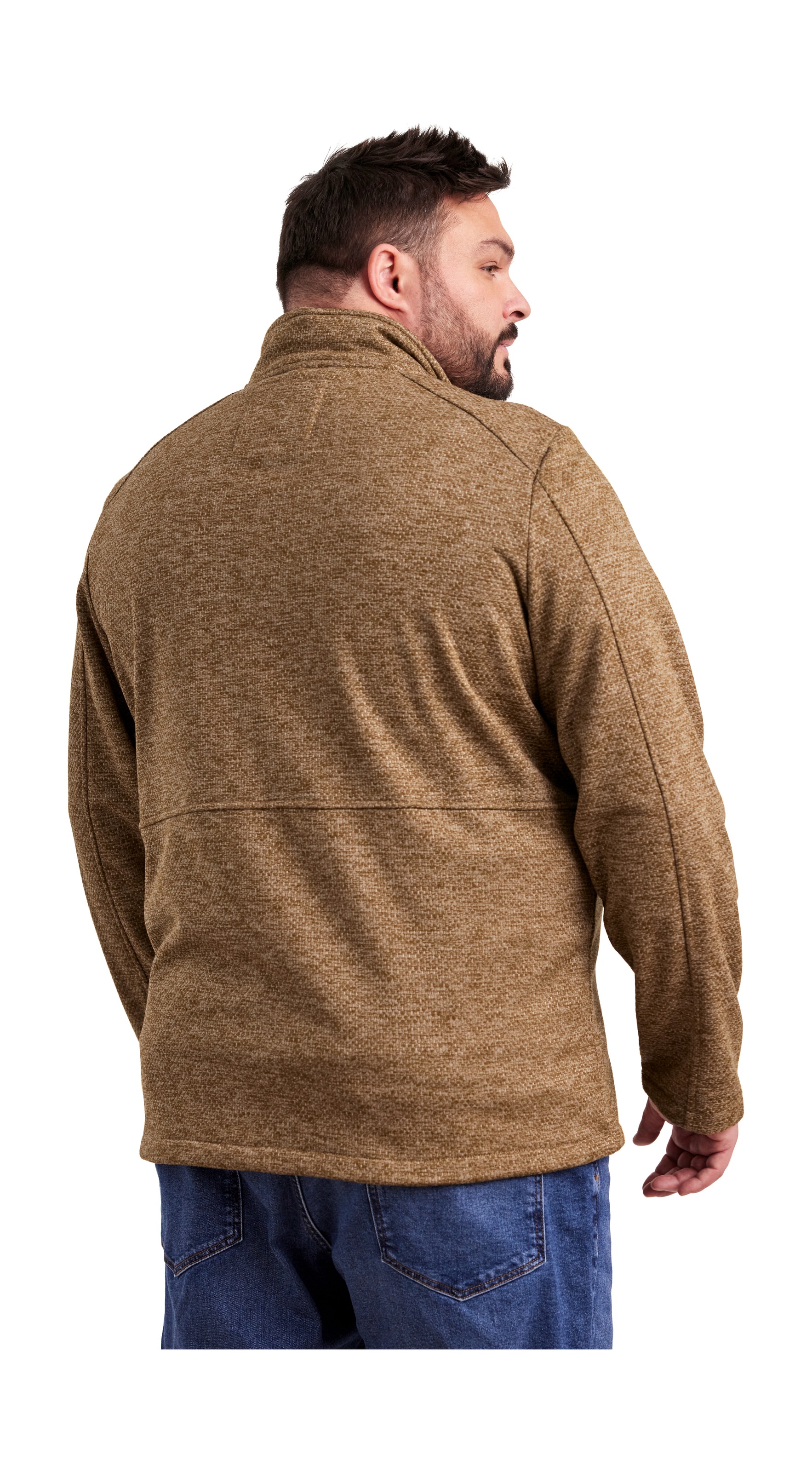 STOY Fleecejacke »STS 6 MN KNTFLC JCKT«, Leichte Strickfleecejacke mit 4-Wege-Stretch und 2-Wege-Reißverschluss
