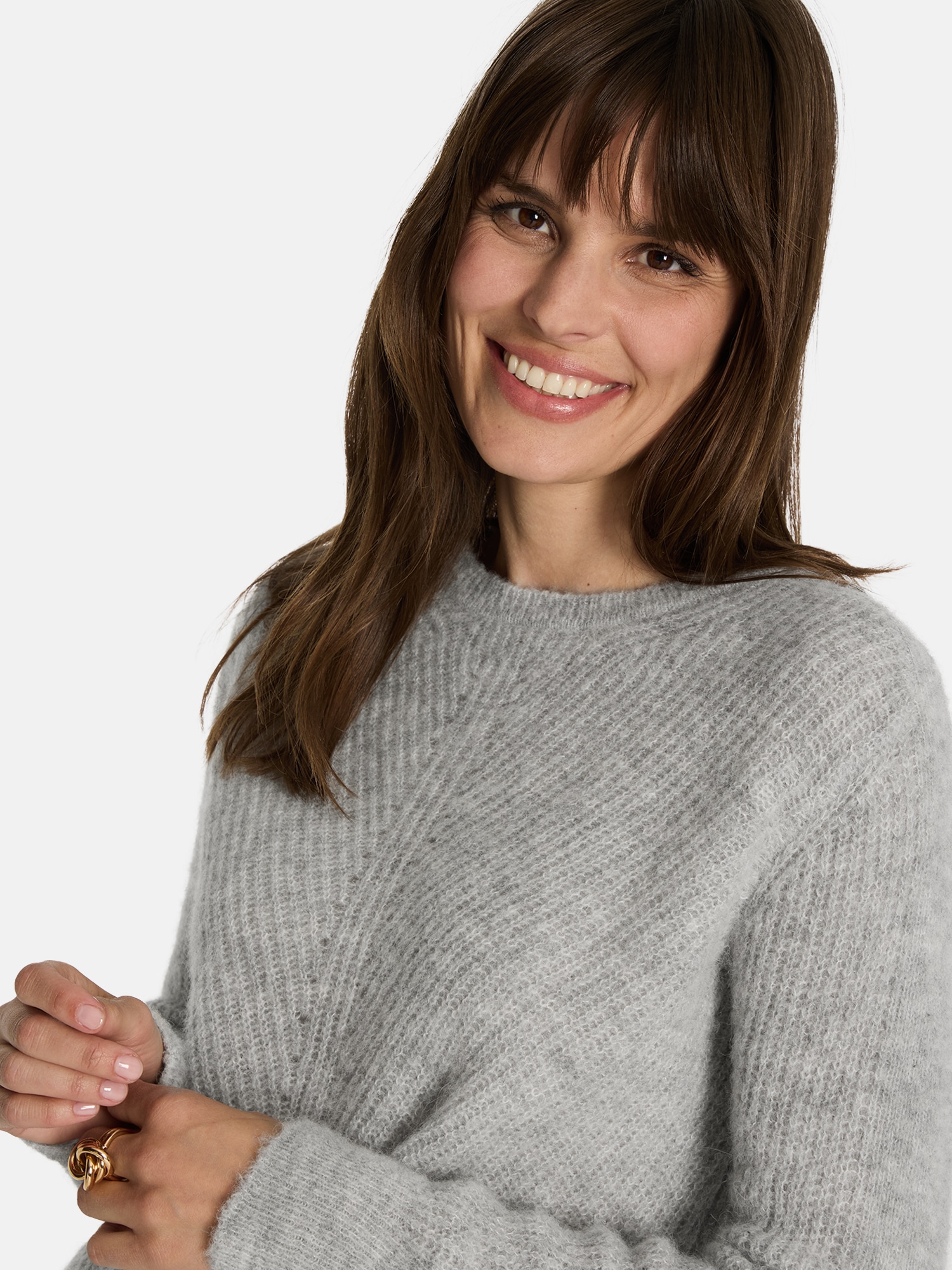 Lieblingsstück Strickpullover »Babro«, Rundhals mit Alpakawolle
