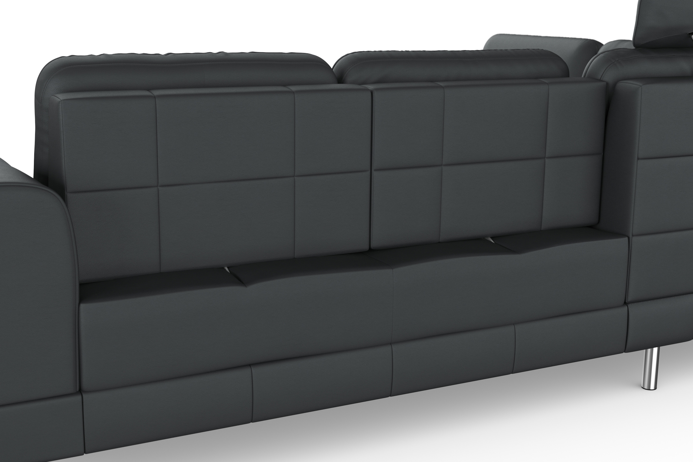 sit&more Ecksofa »Bendigo L-Form«, inklusive Sitztiefenverstellung, Bodenfreiheit 12 cm, in 2 Fußfarben