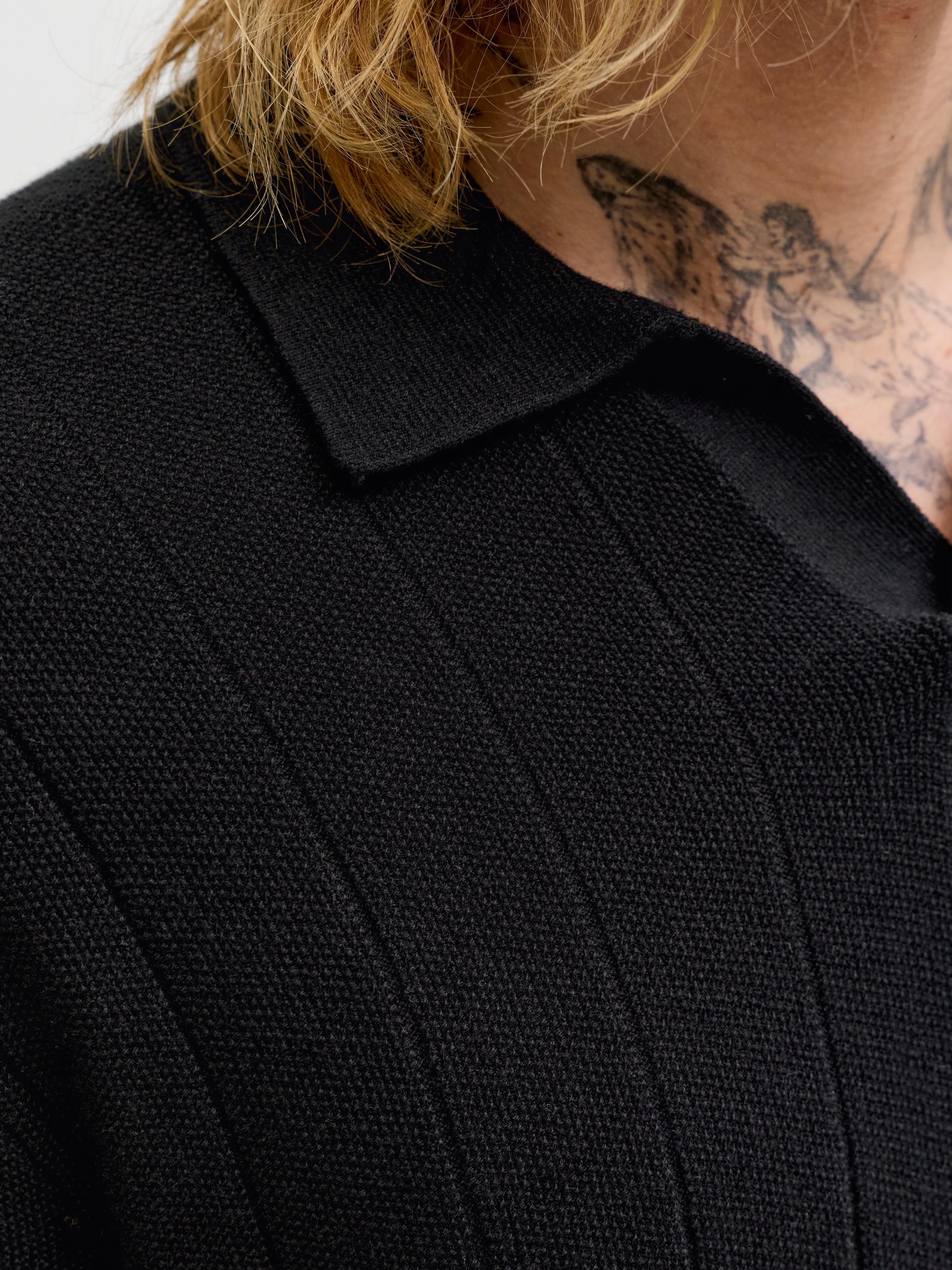 Jack & Jones Polokragenpullover »JJEBRADLEY KNIT SPLIT NECK SS SN« Baumwolle