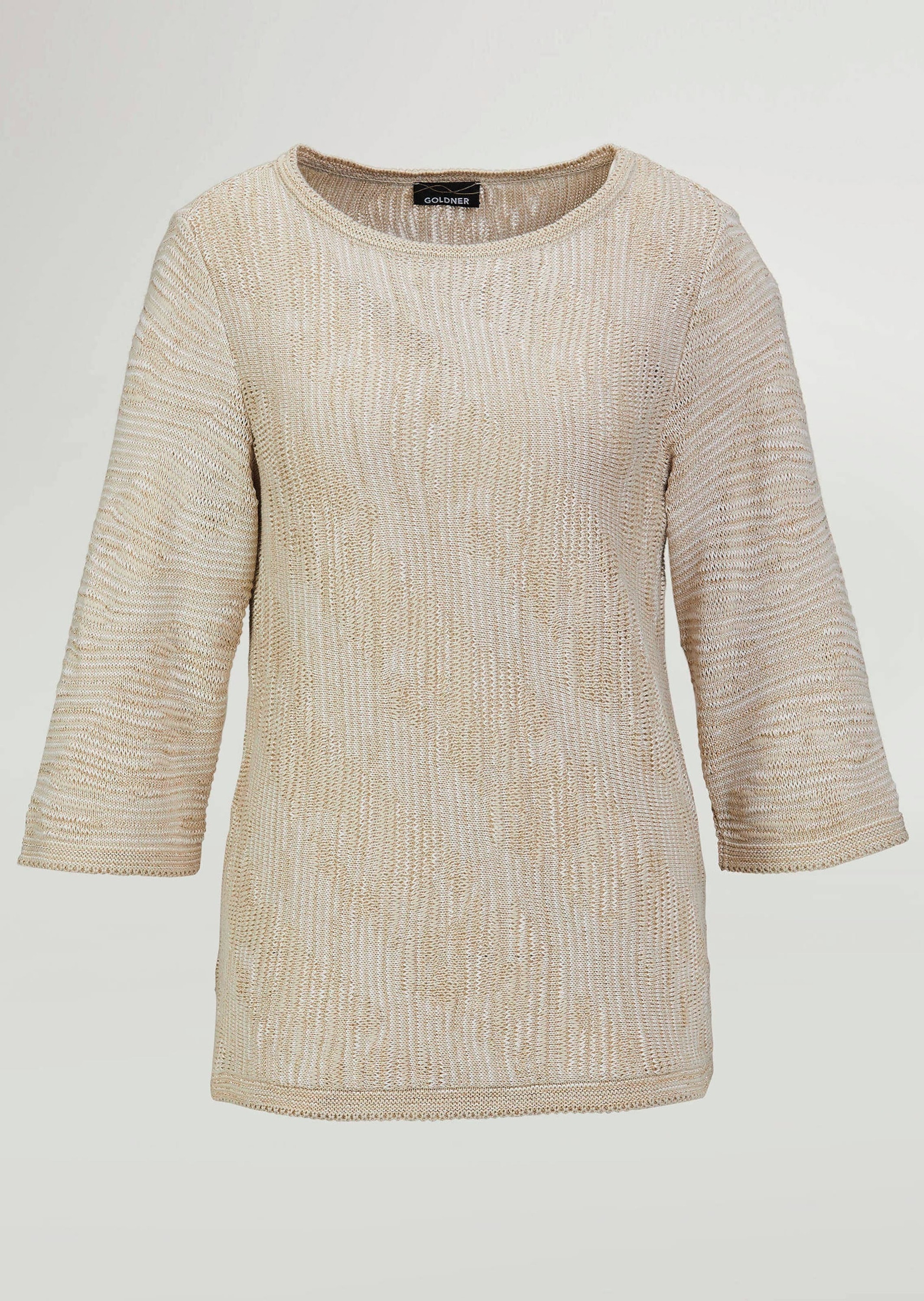 GOLDNER Rundhalspullover »Kurzgröße Strickpullover mit U-Boot-Ausschnitt« keine/nicht relevant