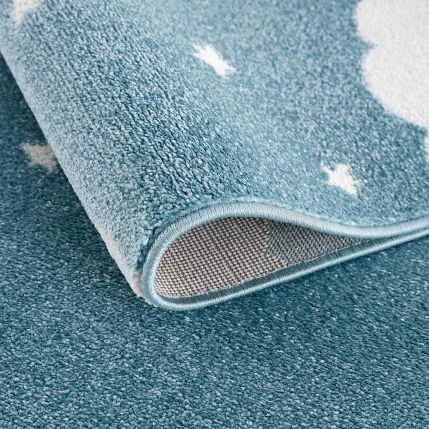 Carpet City Kinderteppich »Anime9383«, rund, Sternen-Teppich mit Mond, Weicher Flor, Pflegeleicht, Kinderzimmer