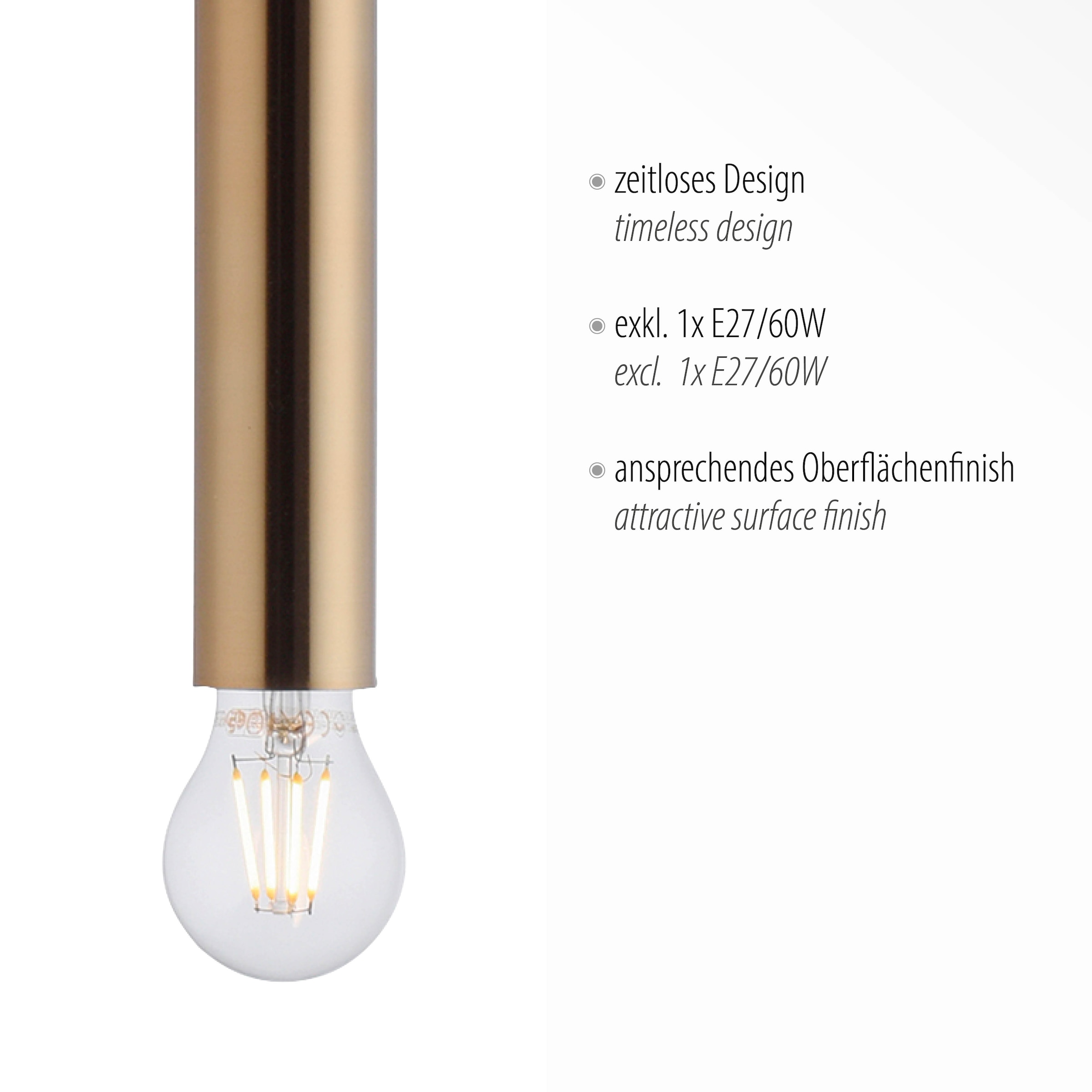 JUST LIGHT Pendelleuchte »BRUNA« E27 1 Stk. ExklusiveE27