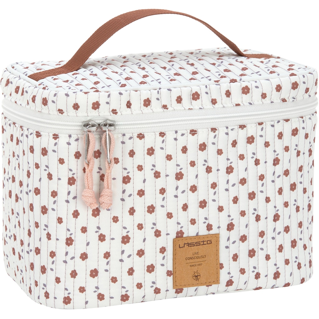 LÄSSIG Wickeltasche »Flowers White, Wickeltisch Organizer«