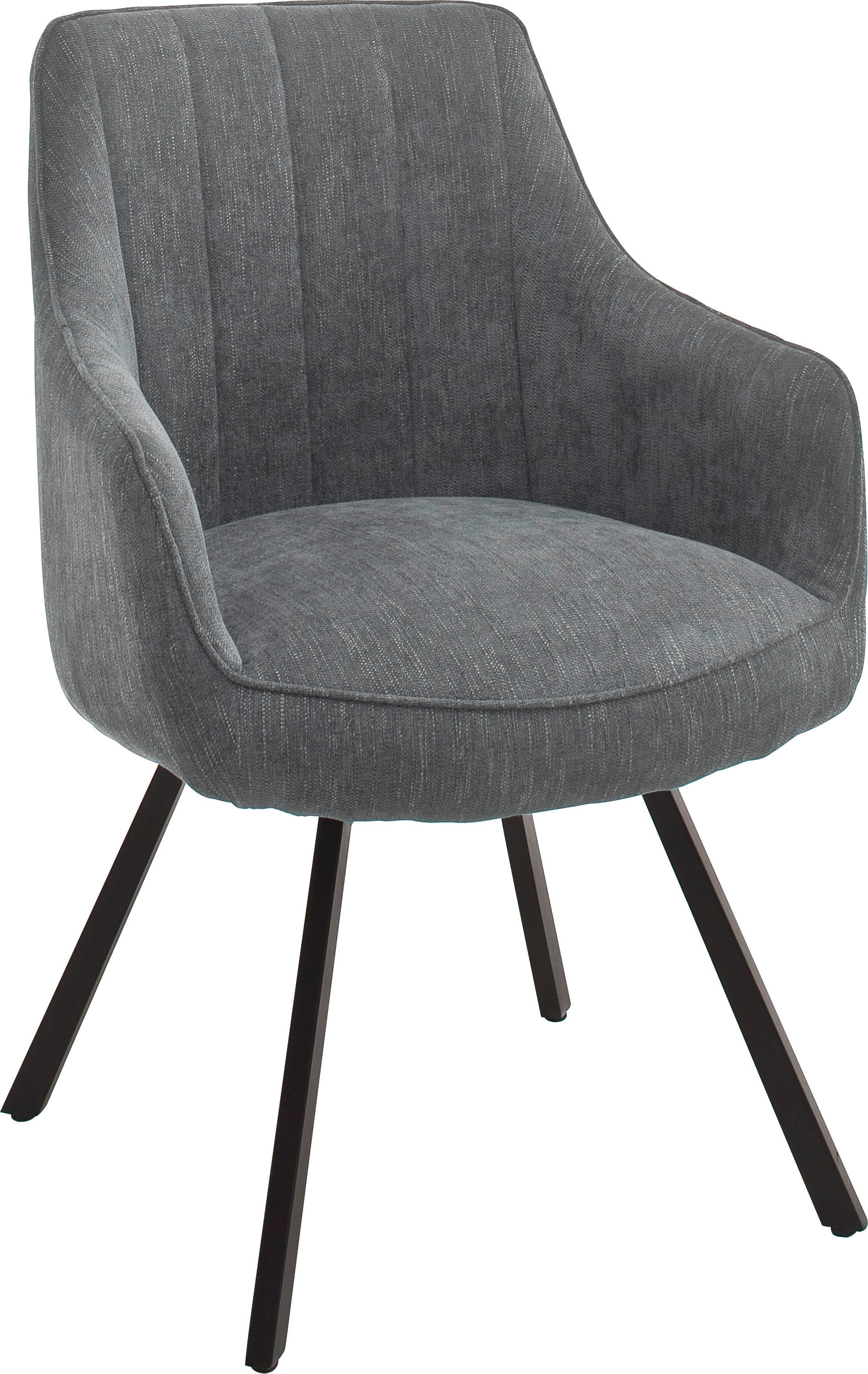 MCA furniture Esszimmerstuhl »Sassello«, (Set), 2 St., Stuhl 180°drehbar mit Nivellierung, Stoffbezug, belastbar bis 120 kg
