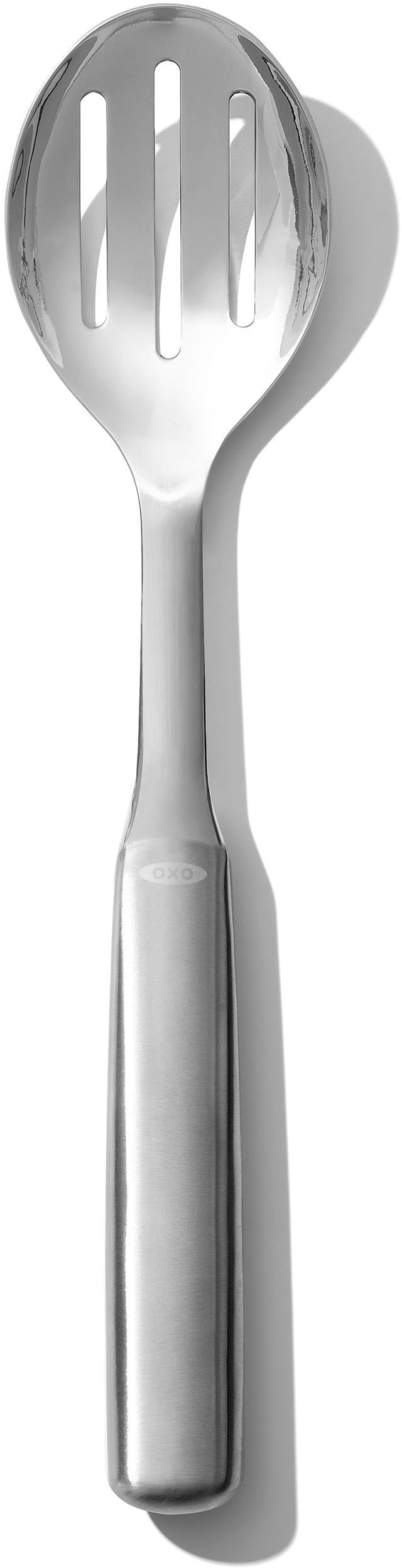Oxo Good Grips Schaumlöffel zum Servieren in silberfarben, Größe Länge: 18 cm