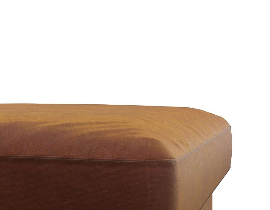 FLEXLUX Pouf »Fiore«, Kaltschaum, Füße Alu+ Eiche