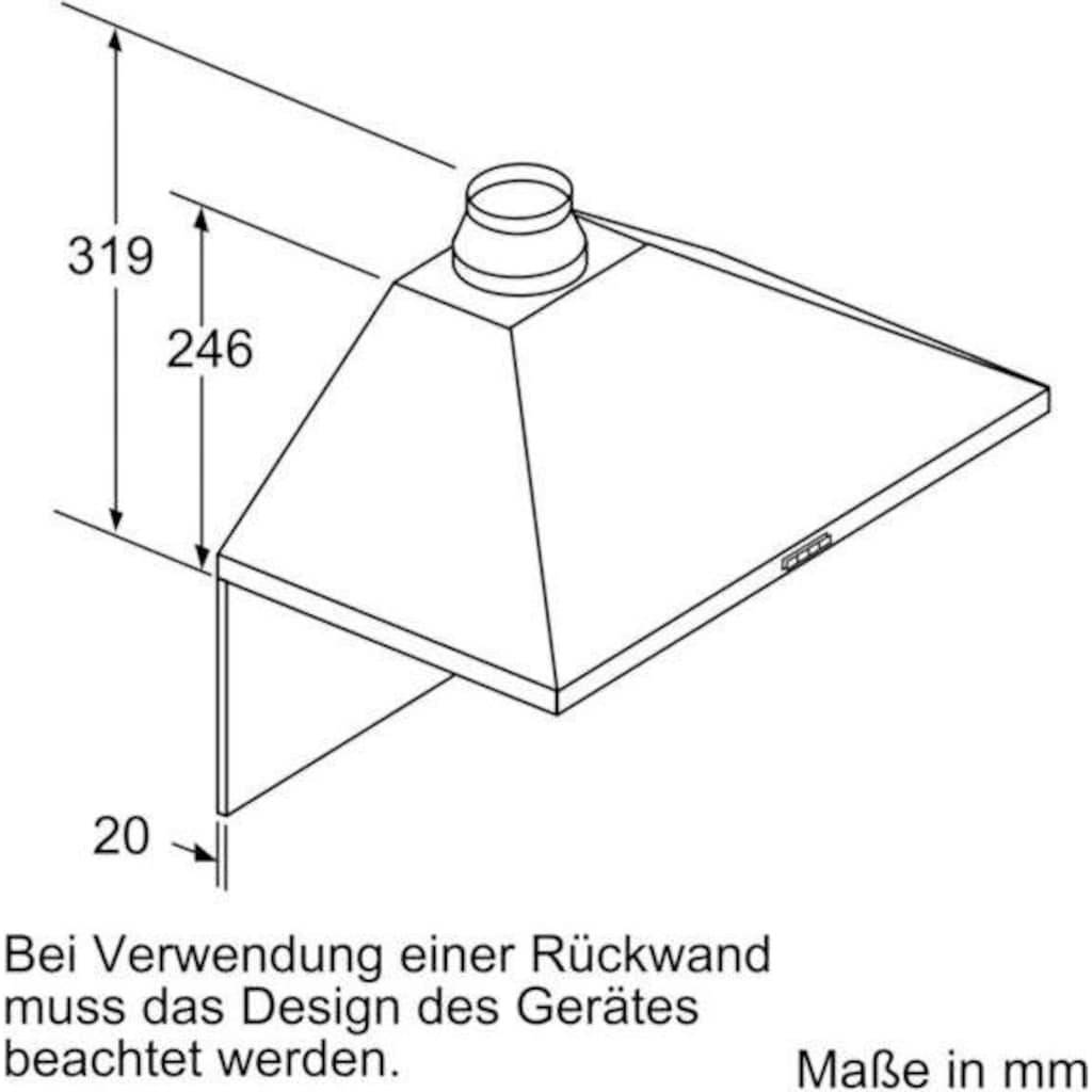 BOSCH Wandhaube »DWP64BC50«, Serie 2