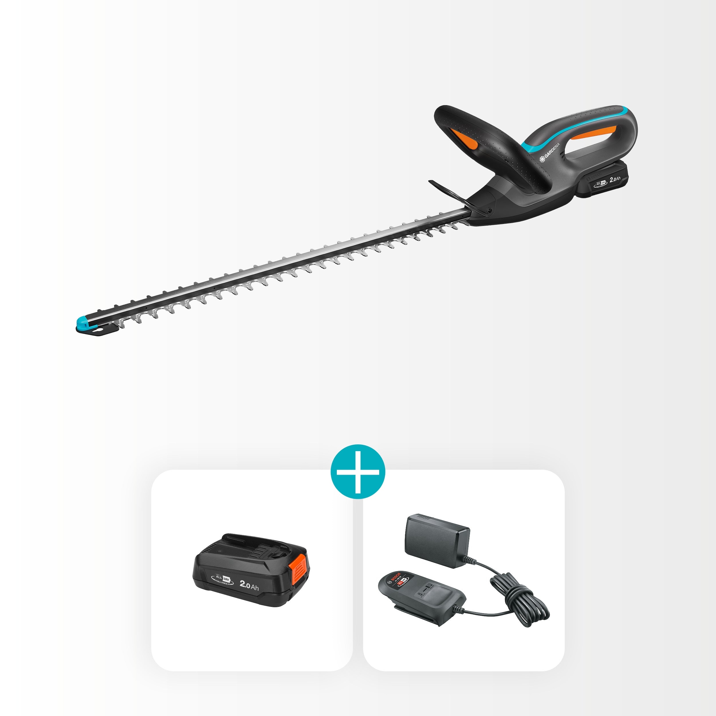 GARDENA Akku-Heckenschere »EasyCut 55/18V P4A Ready-To-Use Set« ()  Inkl. Akku und Ladegerät