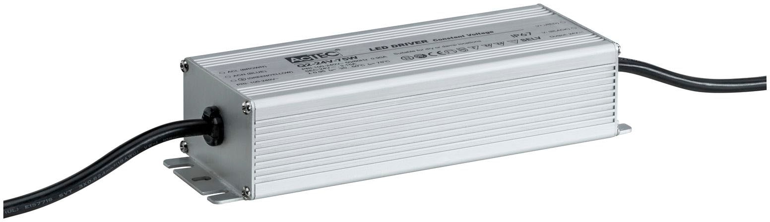 Paulmann Trafo »Outdoor Plug & Shine Power Supply Silber Alu«, (Packung, 1 St.), IP67 230/24V DC 75W