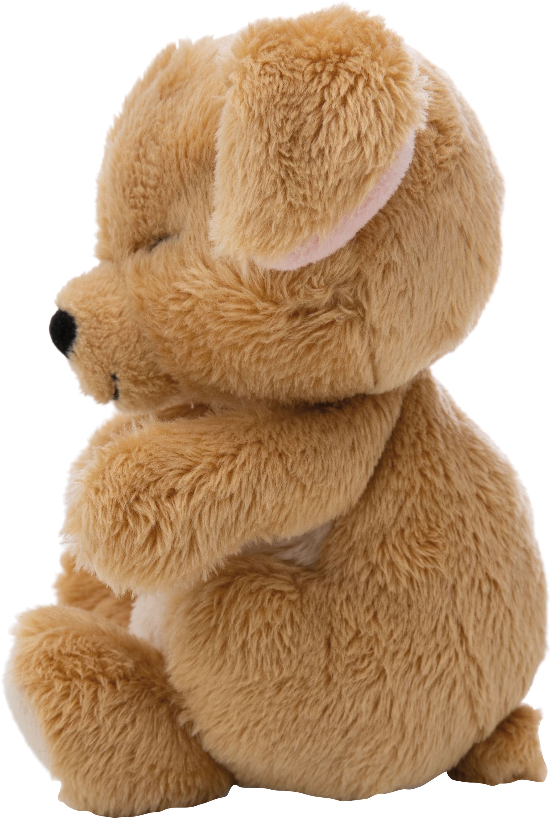 Nici Kuscheltier »Sleeping Pets, Hund beige, 12 cm« im Körbchen