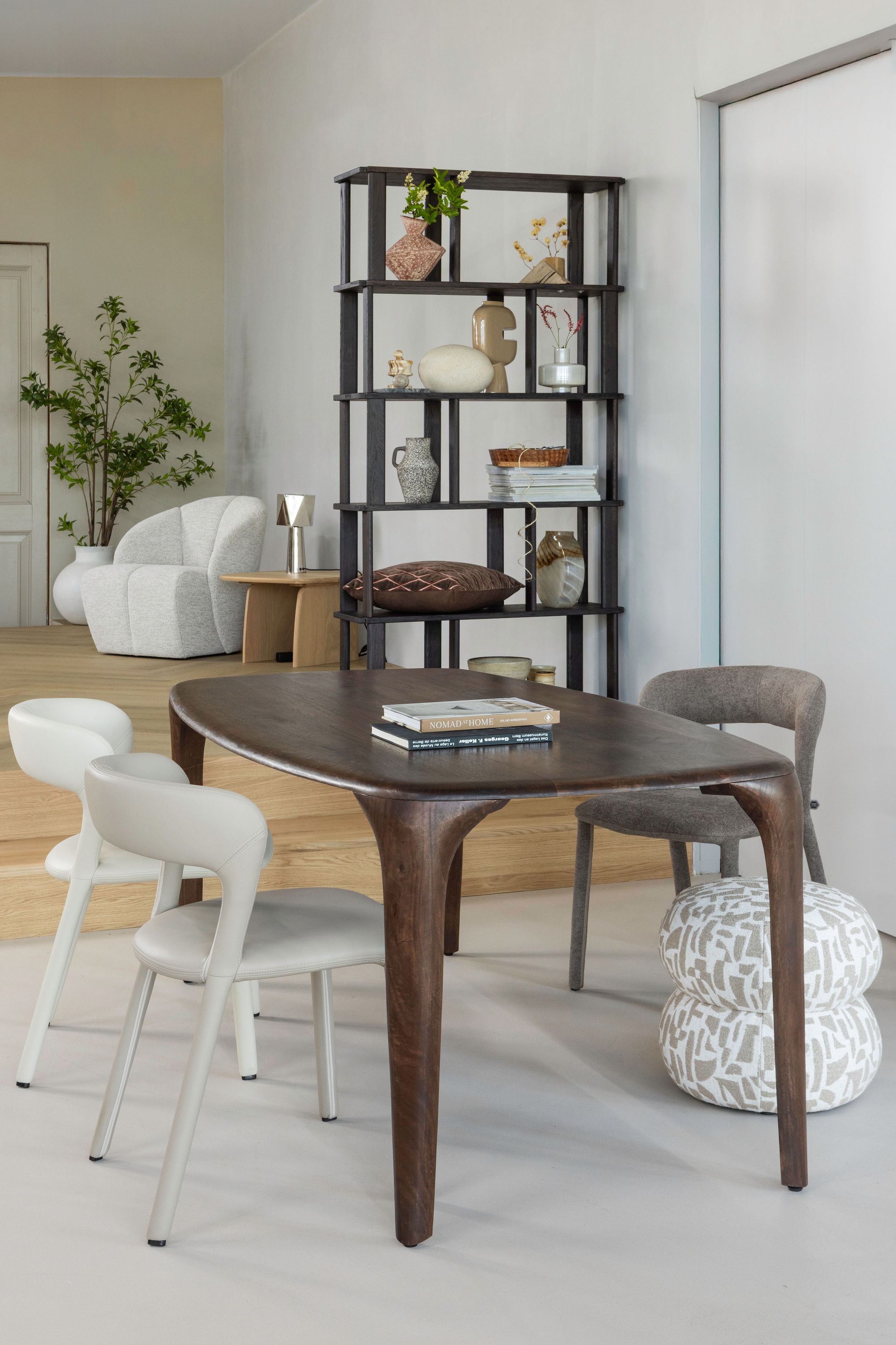 WOOOD Hocker »Anic mit Sunny-Gewebtem Bezug, B 43 x T 43 x H 40 cm« Sehr hohe Verschleißfestigkeit, pflegeleicht, montiert geliefert
