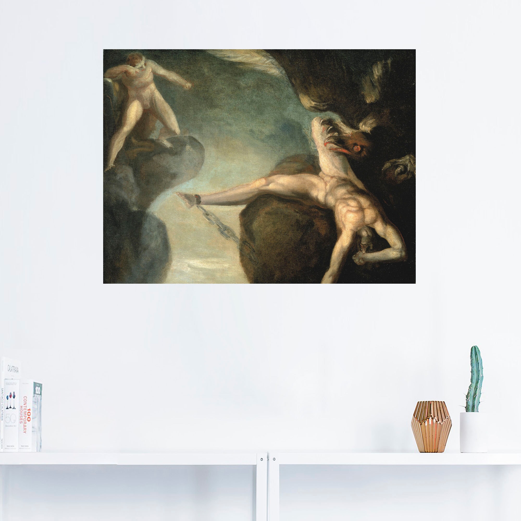 Artland Wandbild »Prometheus wird von Hercules gerettet«, Götter, (1 St.), als Leinwandbild, Wandaufkleber oder Poster in versch. Größen