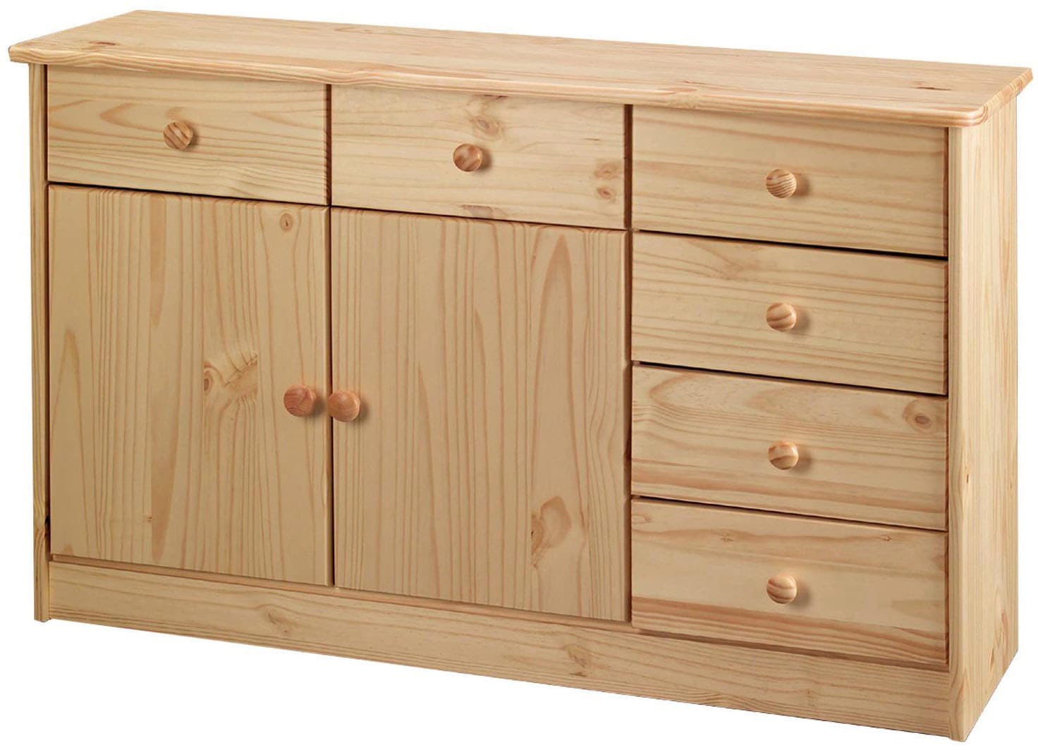 Möbilia Kommode 1 Stk. tlg. gefertigt aus massivem Kiefernholz