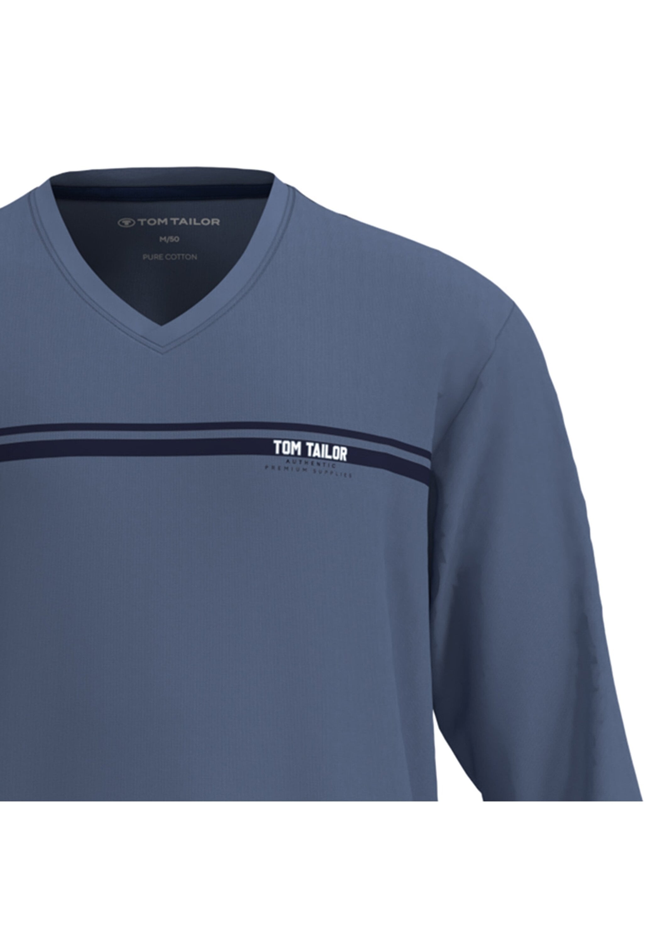 TOM TAILOR Schlafanzug »Pyjama Pyjama lang V-Neck«