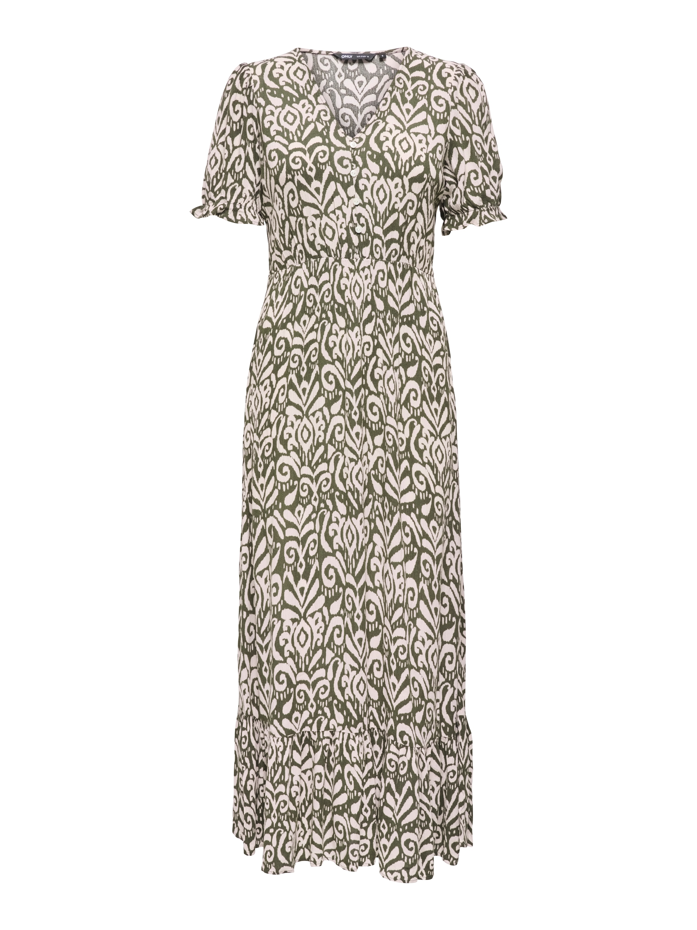 ONLY Maxikleid »ONLCHIANTI S/S LONG DRESS WVN NOOS« Viskose, regular fit