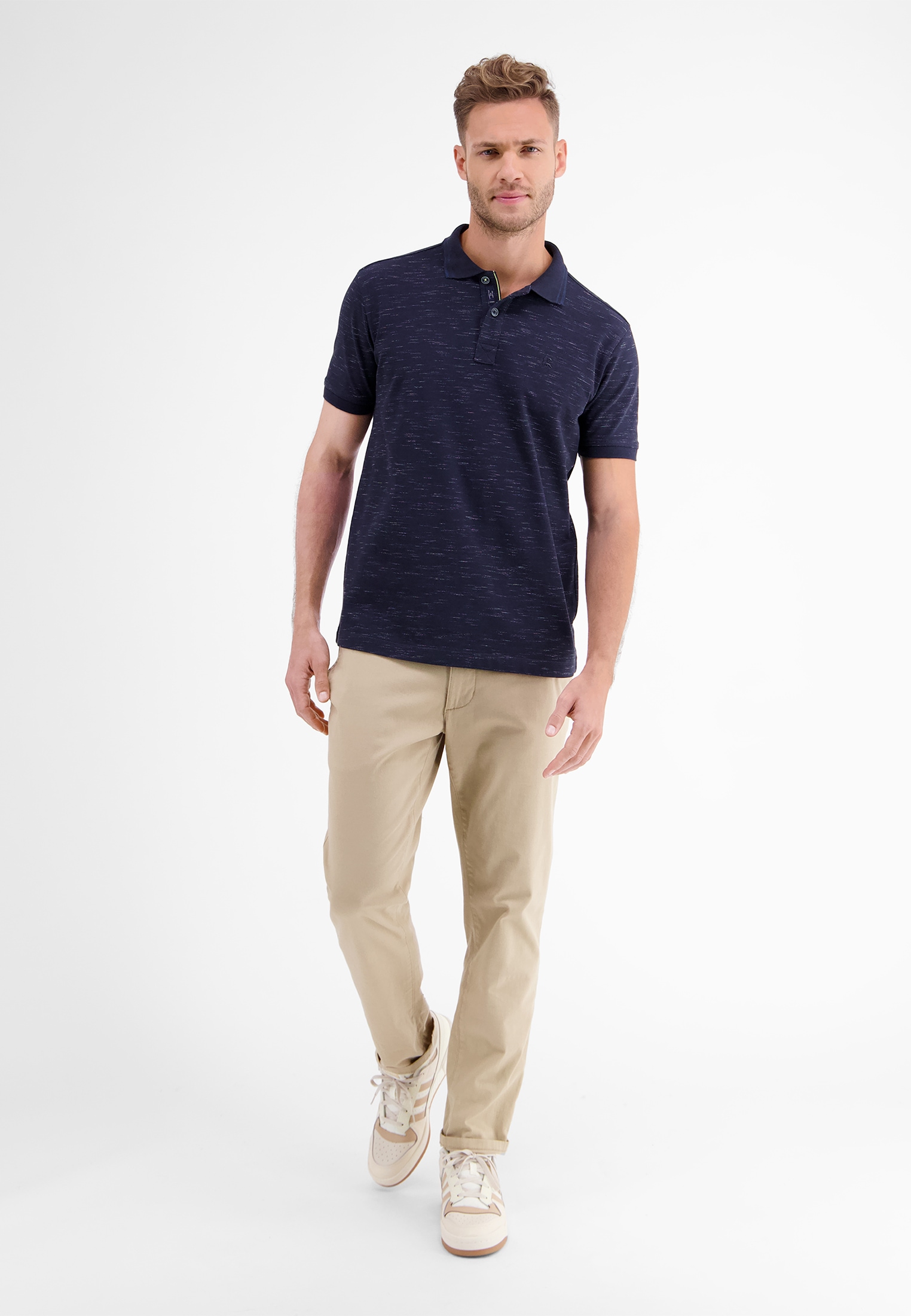 LERROS Poloshirt »LERROS Poloshirt in Two-Tone-Piqué«