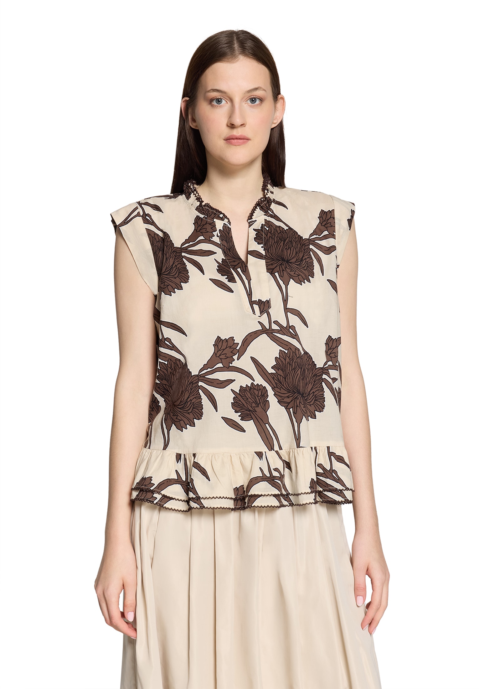 Cartoon Klassische Bluse »Casual-Bluse mit Raffung«