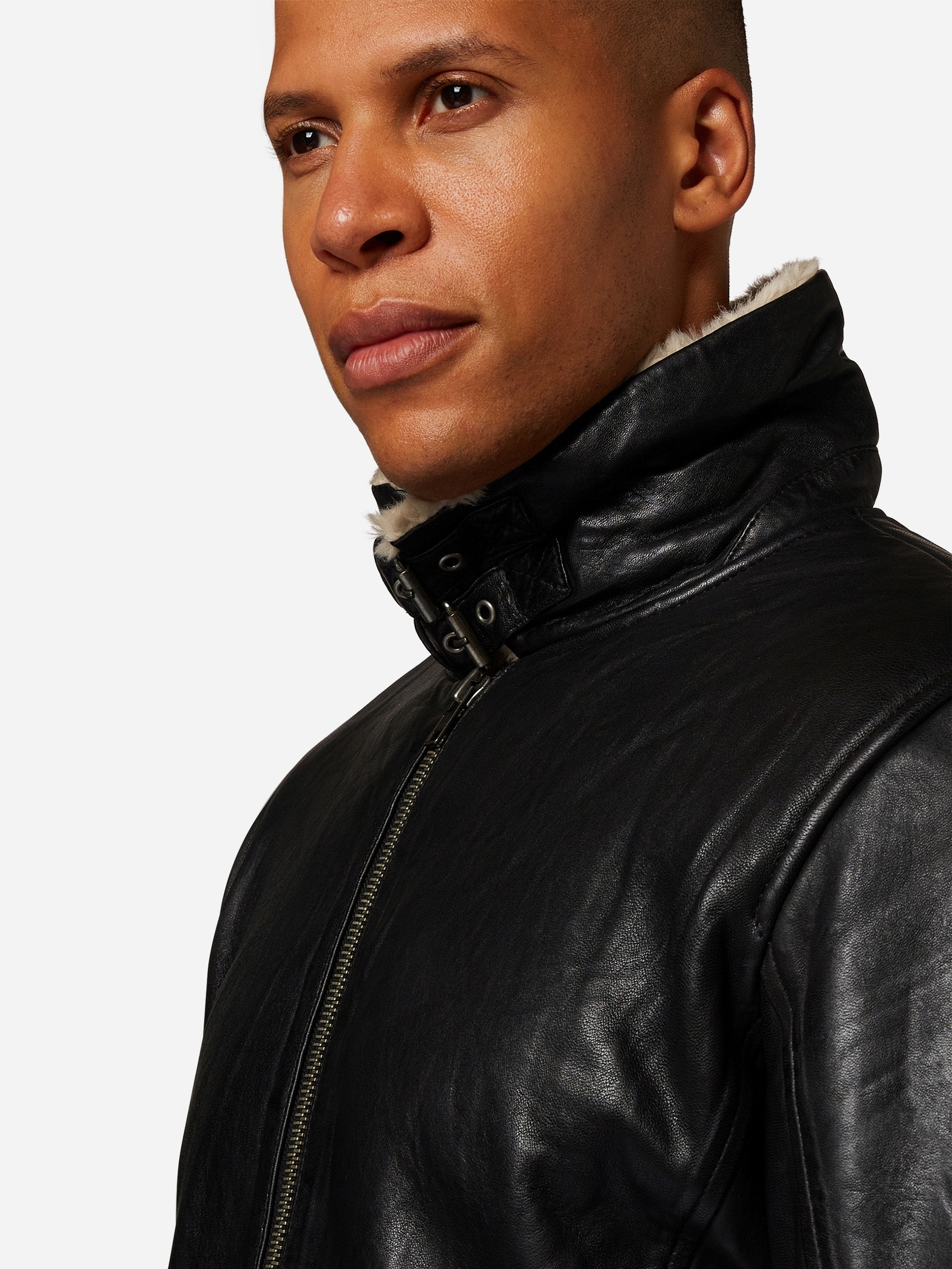 RICANO Bikerjacke »Lederjacke Arthur« ohne Kapuze Handgefertigt aus echtem Leder