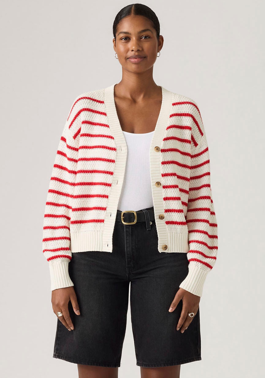 Levi's® Cardigan »SNOWFLAKE CARDIGAN« gestreift, mit Knopfleiste