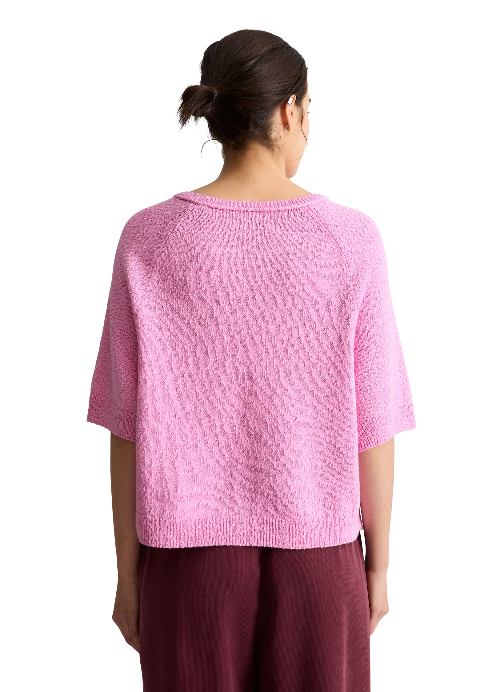 Marc O'Polo DENIM Kurzarmpullover regular aus Cotton Slub Garn