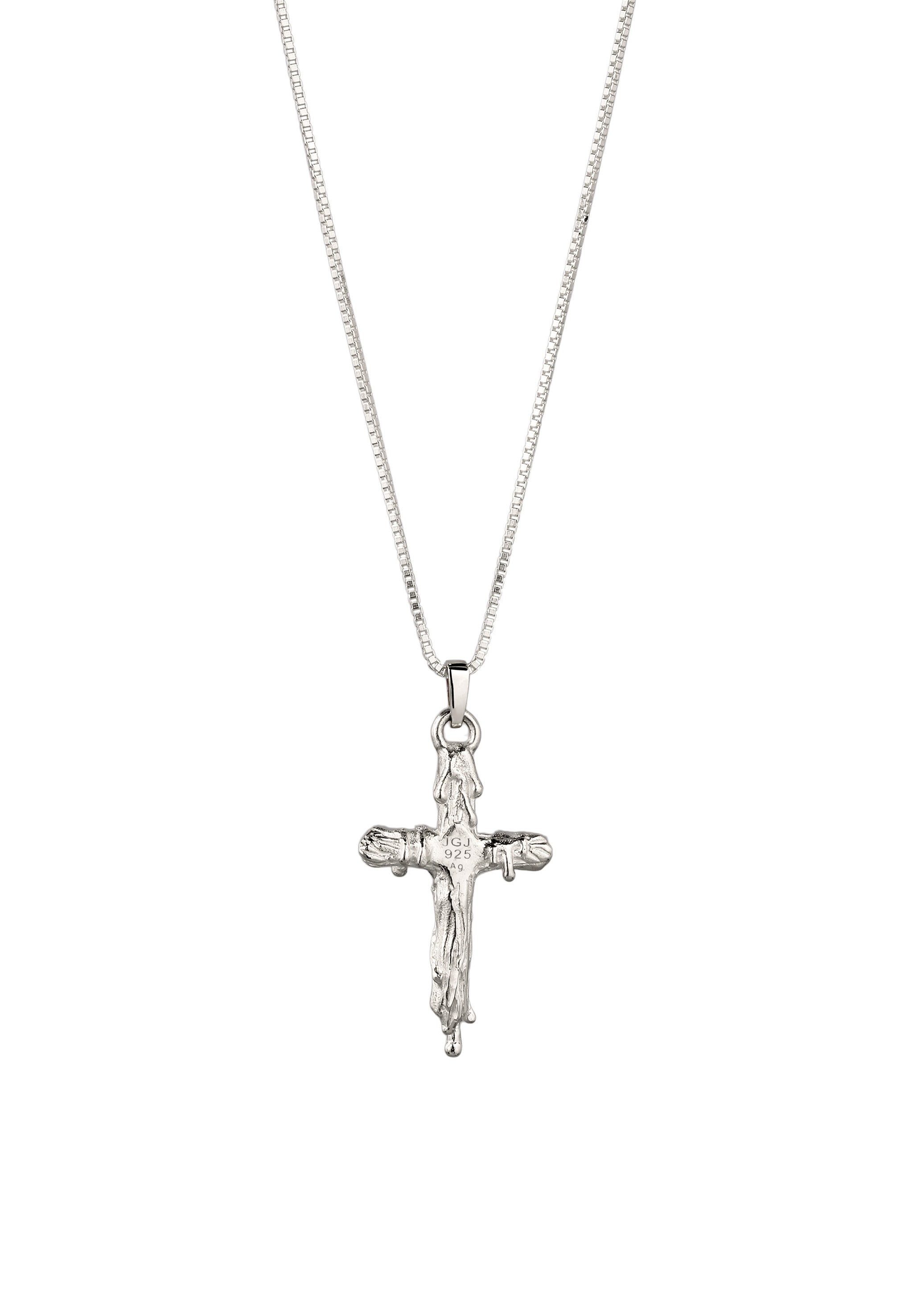Kuzzoi Kette mit Anhänger »Halskette Anhänger Kreuz 925 Sterling Silber«