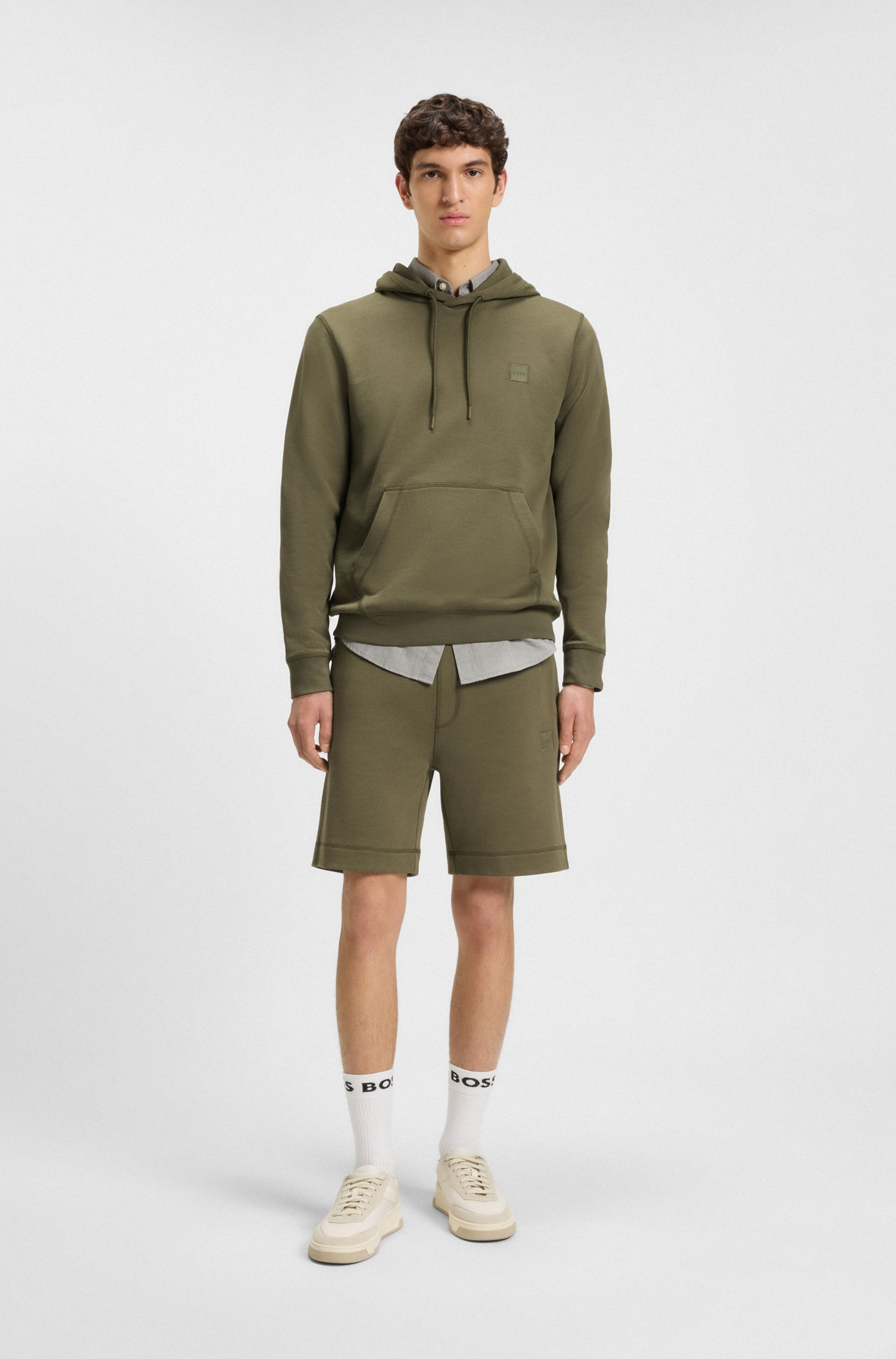 BOSS ORANGE Kapuzensweatshirt »Wetalk«, mit gesticktem BOSS Markenlabel