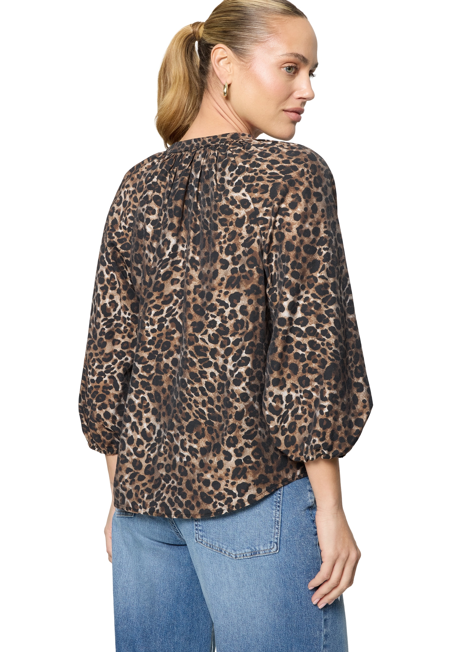 Zero Schlupfbluse »Schlupfbluse mit Leoprint«