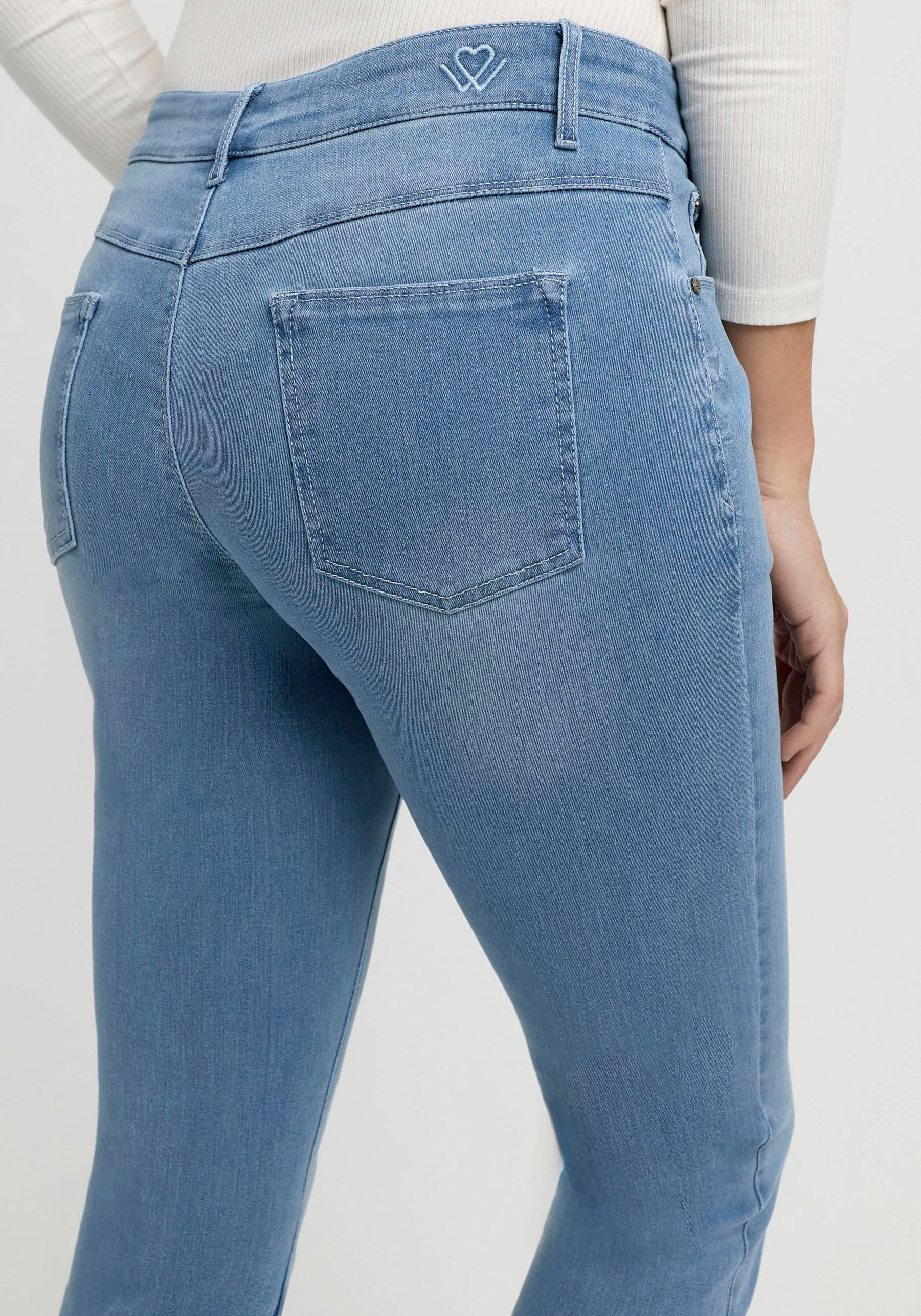 wonderjeans Slim-fit-Jeans, Klassischer gerader Schnitt